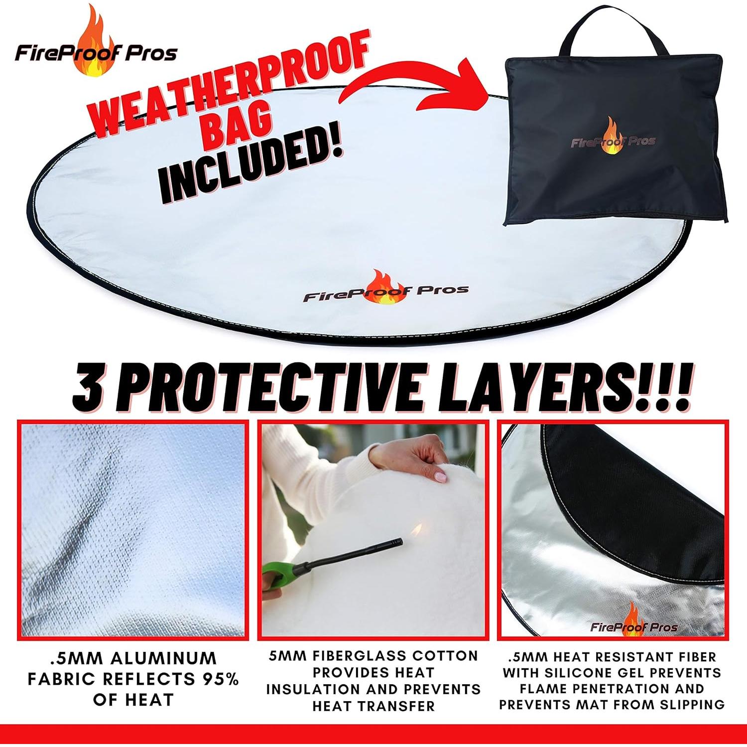 Protector de Fogata Redondo 91.44 cm FireProof Pros 6 mm