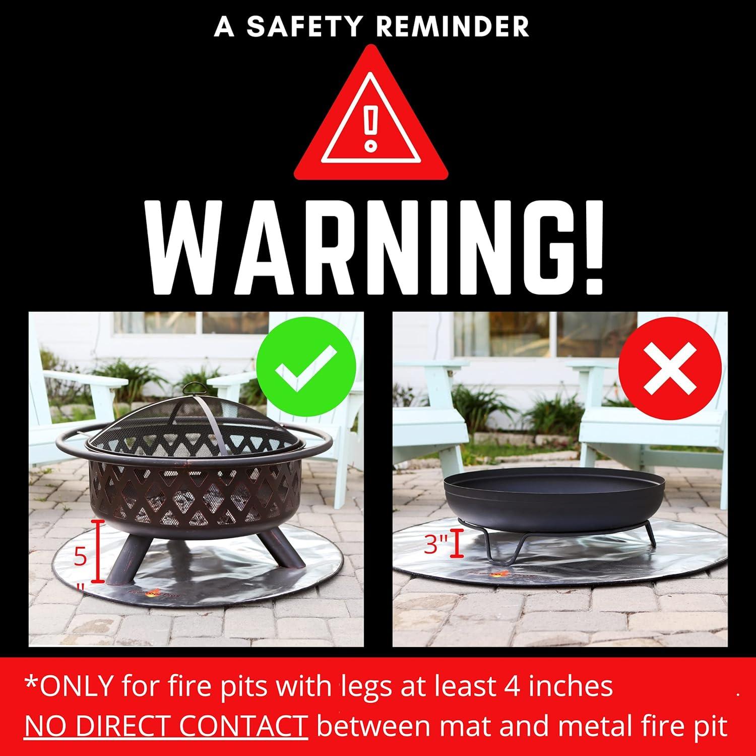 Protector de Fogata Redondo 91.44 cm FireProof Pros 6 mm