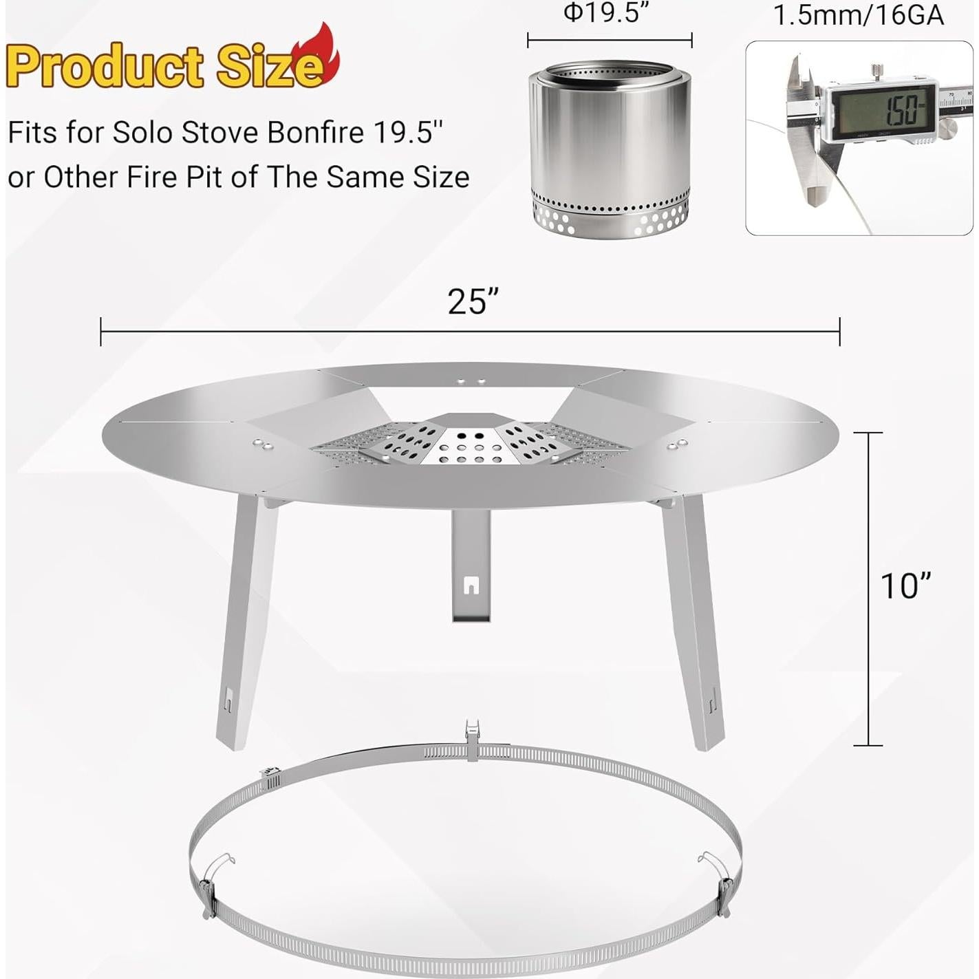 Deflector de Calor Toriexon para Fogata Bonfire 63.5 cm