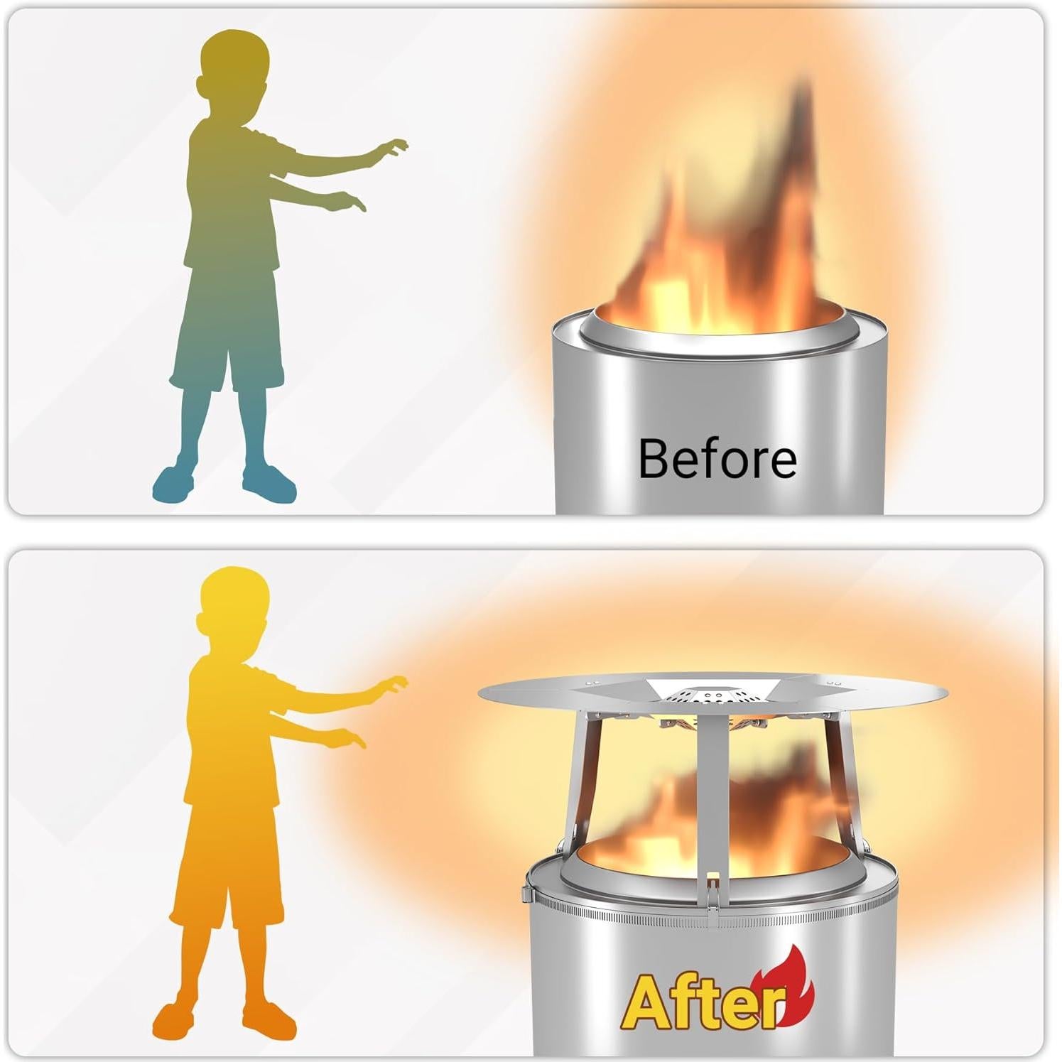 Deflector de Calor Toriexon para Fogata Bonfire 63.5 cm