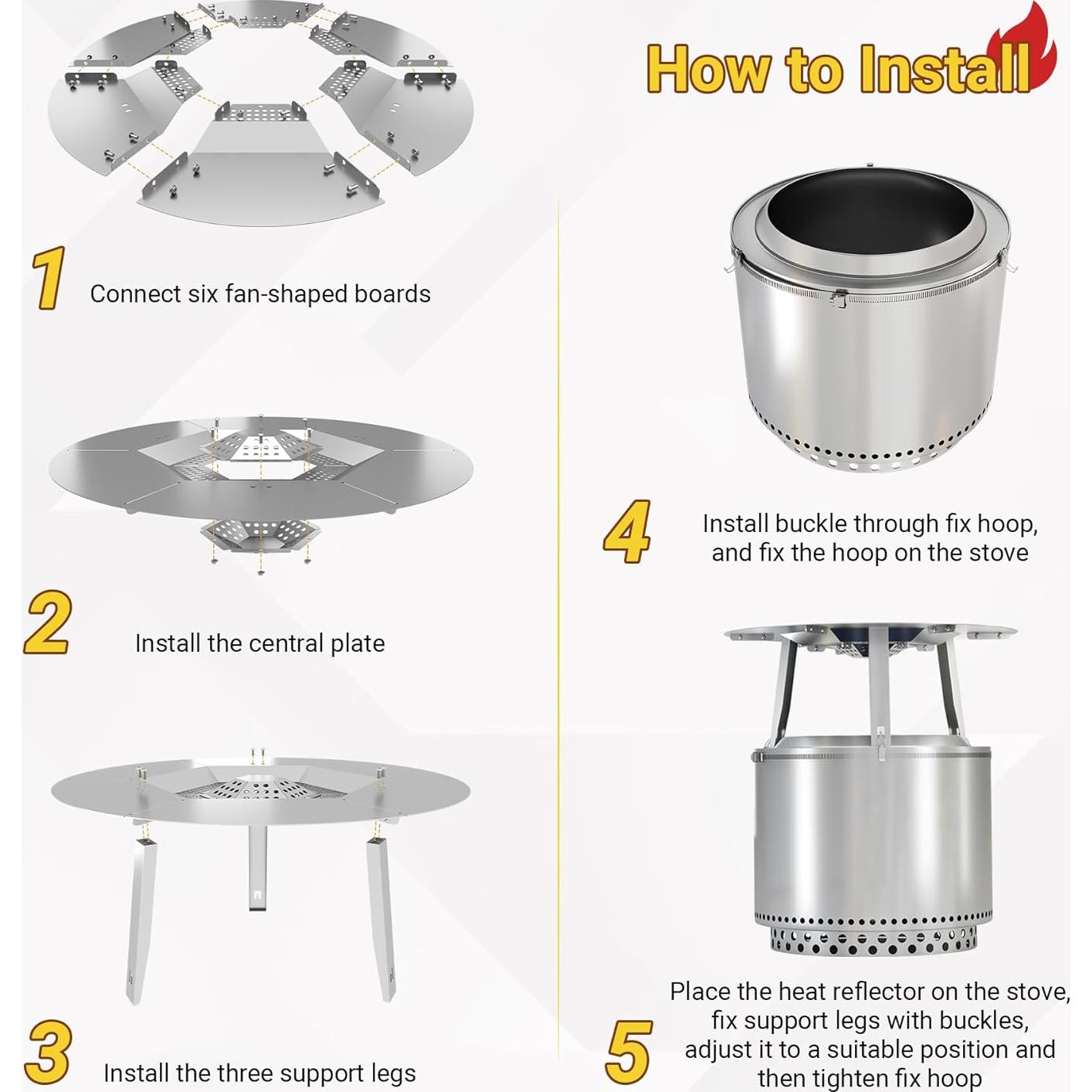 Deflector de Calor Toriexon para Fogata Bonfire 63.5 cm