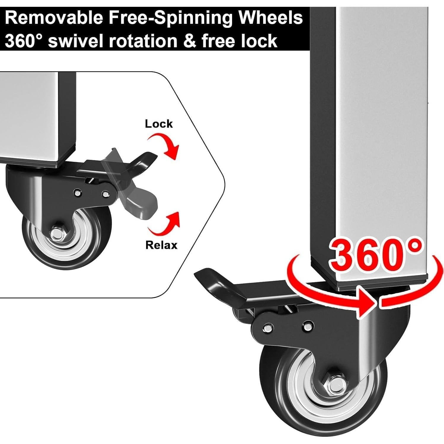 Soporte Universal para Fogata BBQ-PLUS 15-27" con Ruedas
