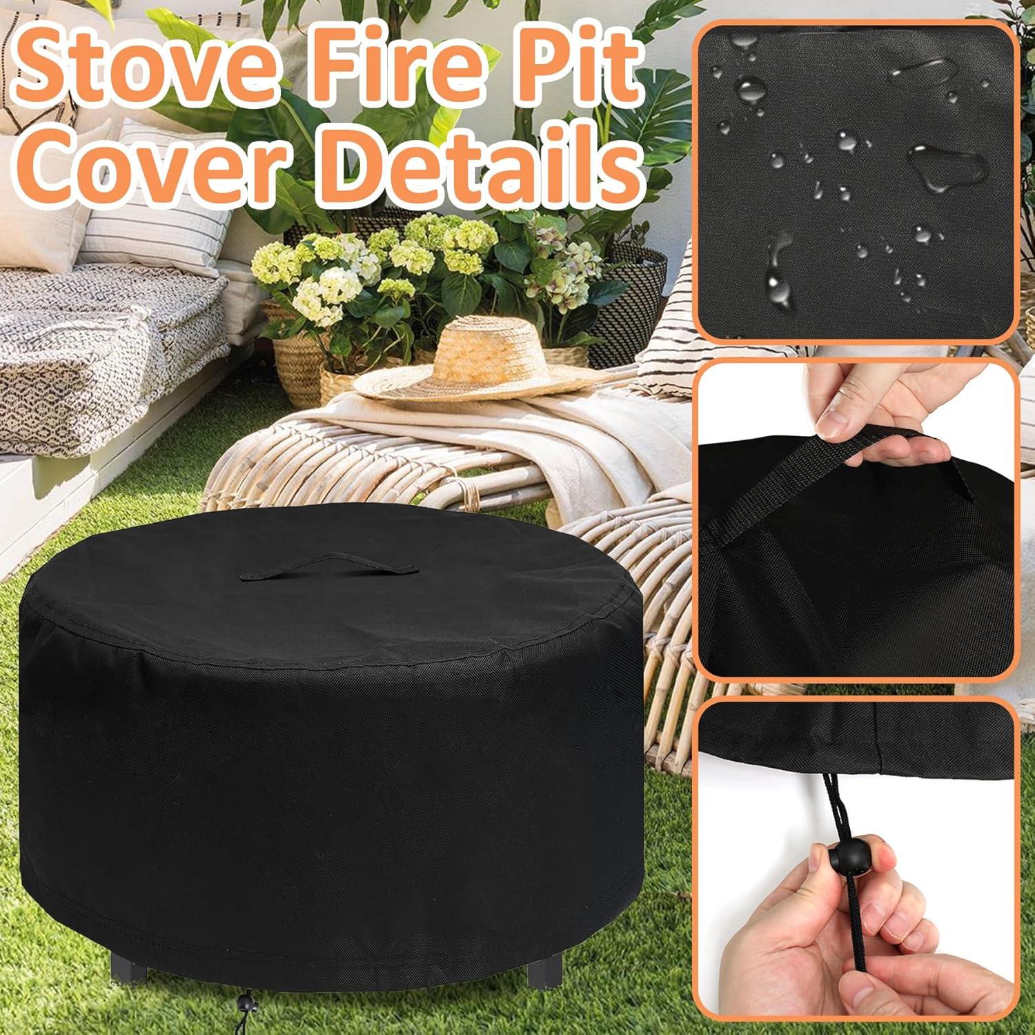 Cubierta para Fogata Blackhoso 600D para Solo Stove Ranger/Bonfire