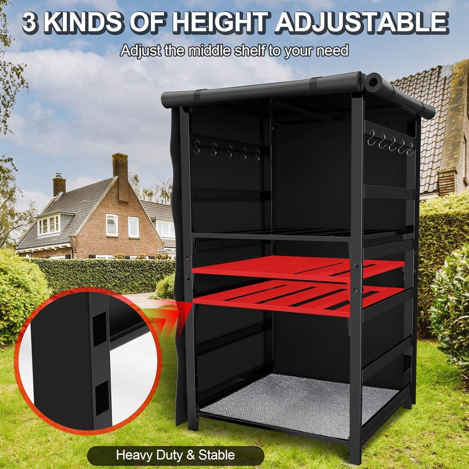 Estante de Almacenamiento para Leña Uniflasy 135cm Impermeable