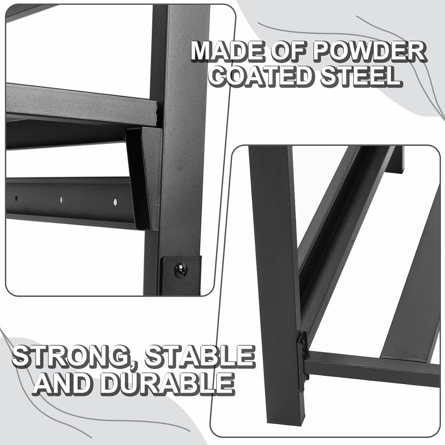 Estante de Almacenamiento para Leña Uniflasy 135cm Impermeable