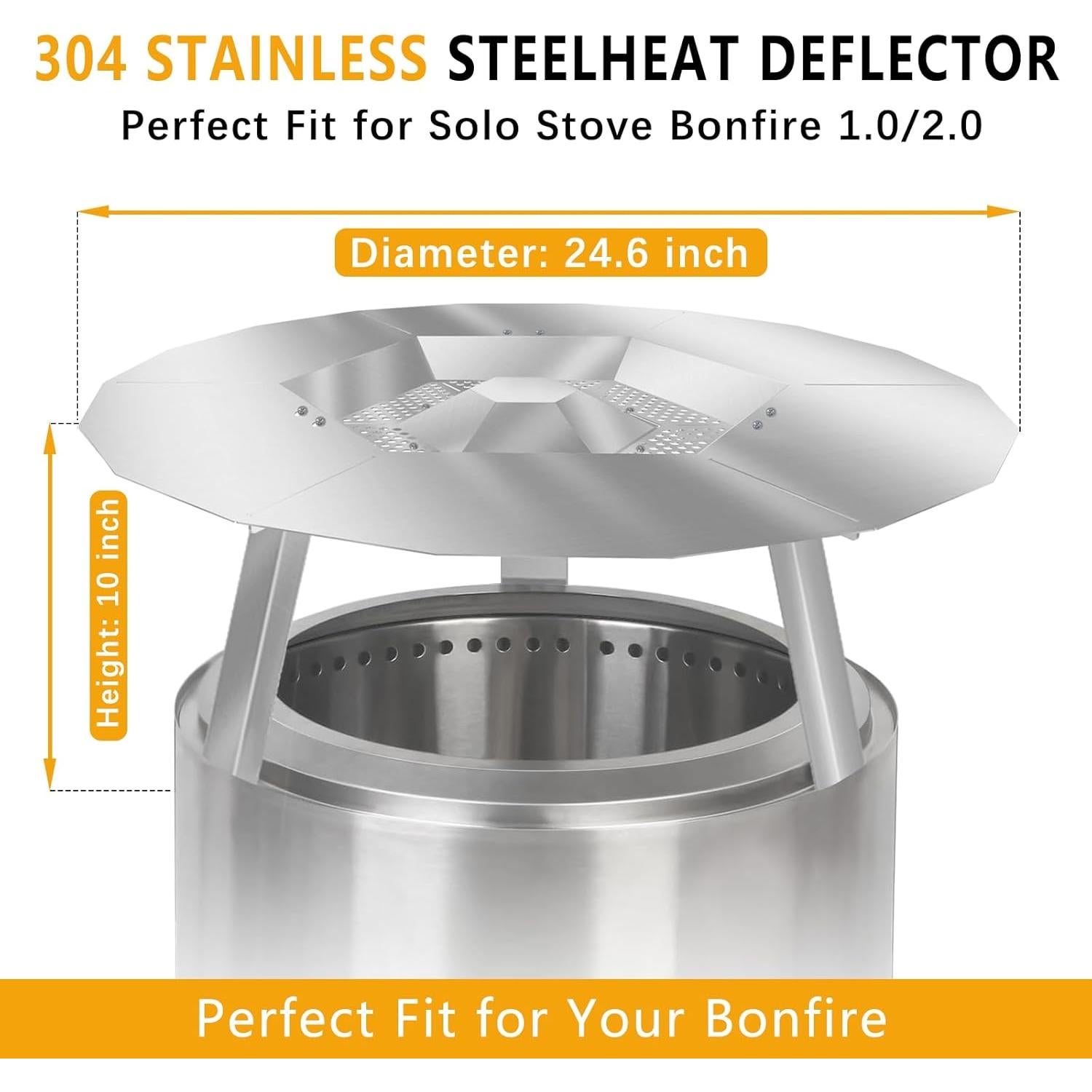 Deflector de Calor OOTDART para Fogón Bonfire 1.0/2.0 49.5 cm
