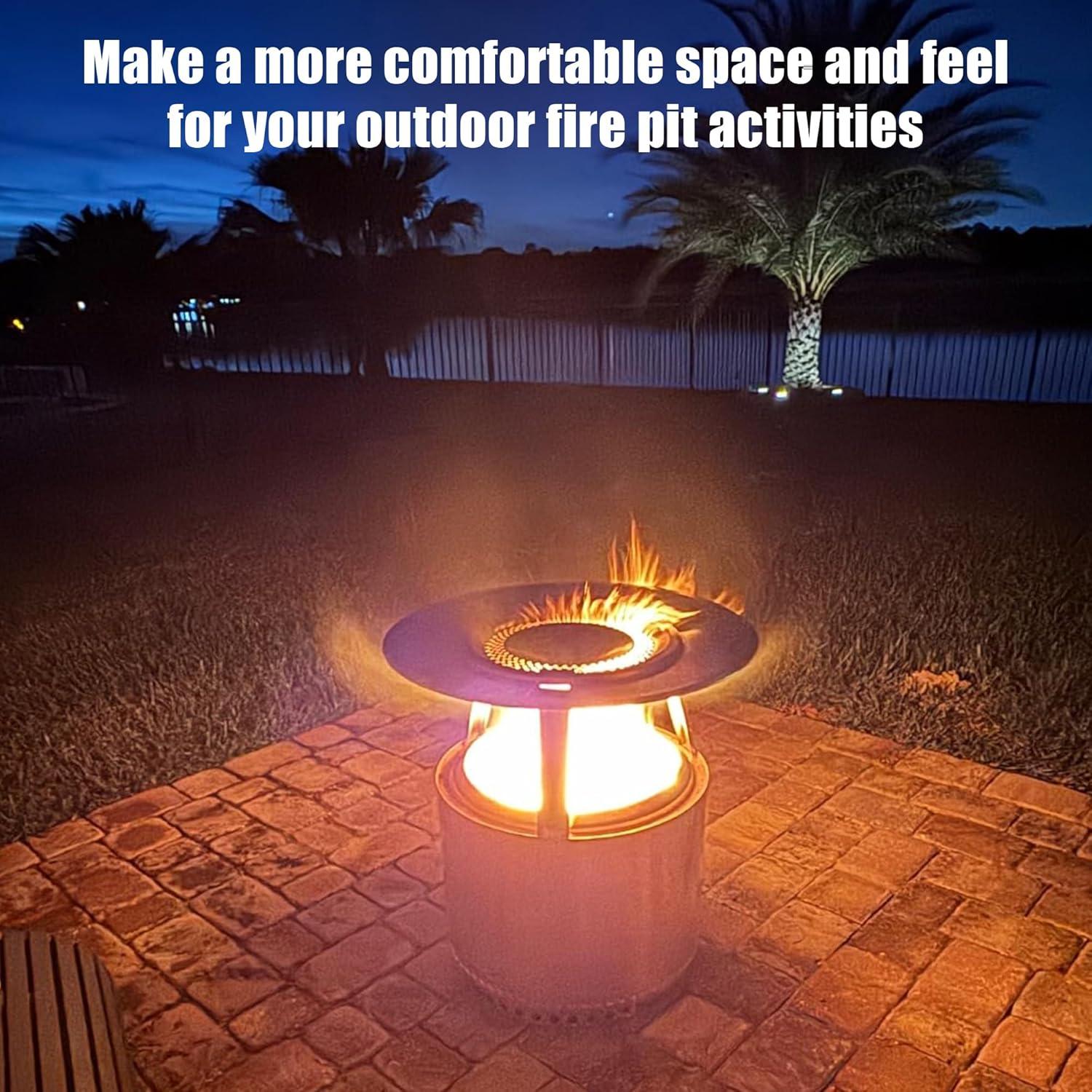 Deflector de Calor BBQ-PLUS para Estufa de Fuego 19.5" Acero Inoxidable