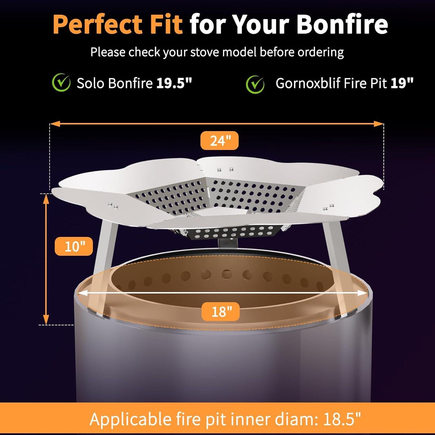 Deflector de Calor Gornoxblif para Fogón Bonfire 49.5 cm