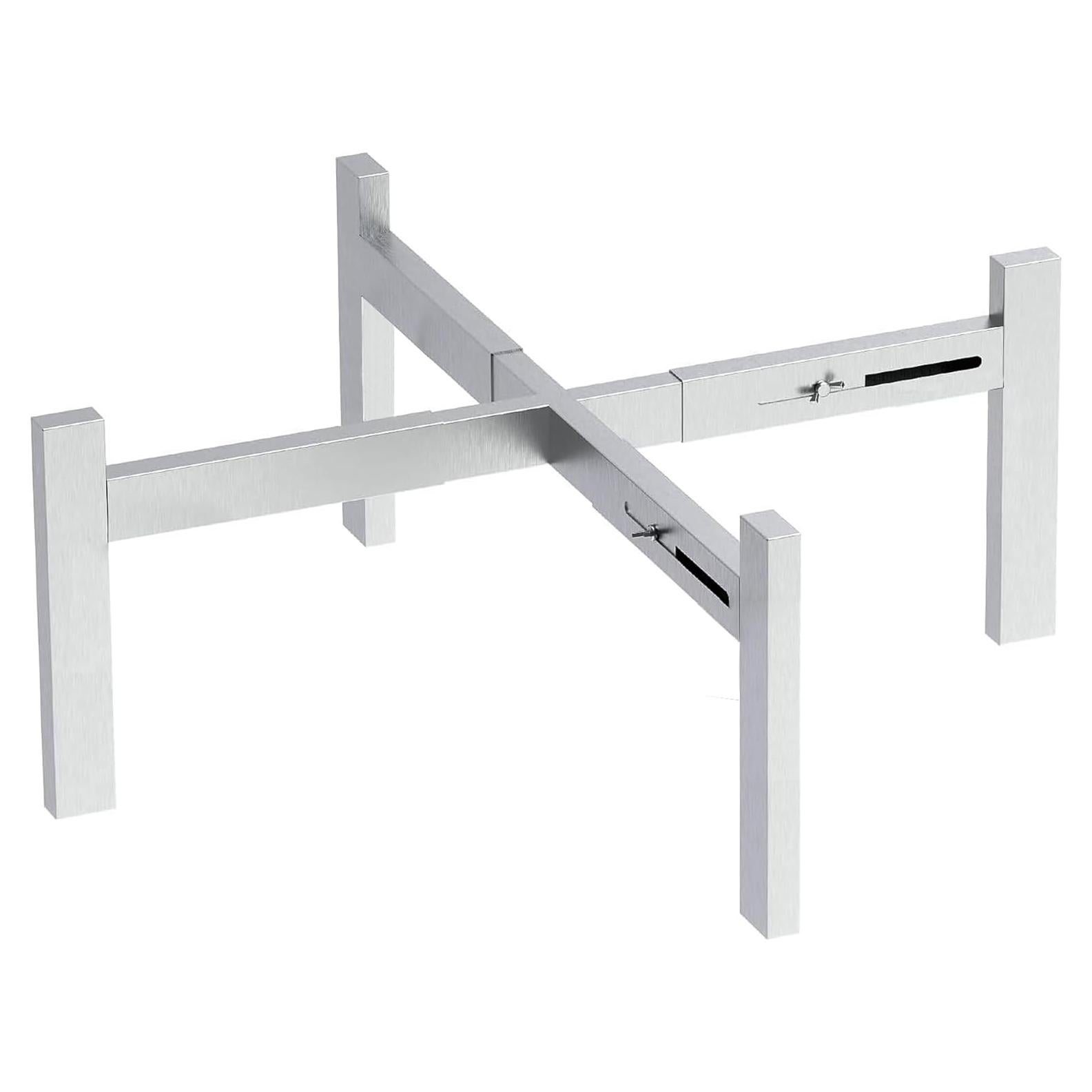 Soporte ajustable para fogata CANDANA 15-27" acero inoxidable