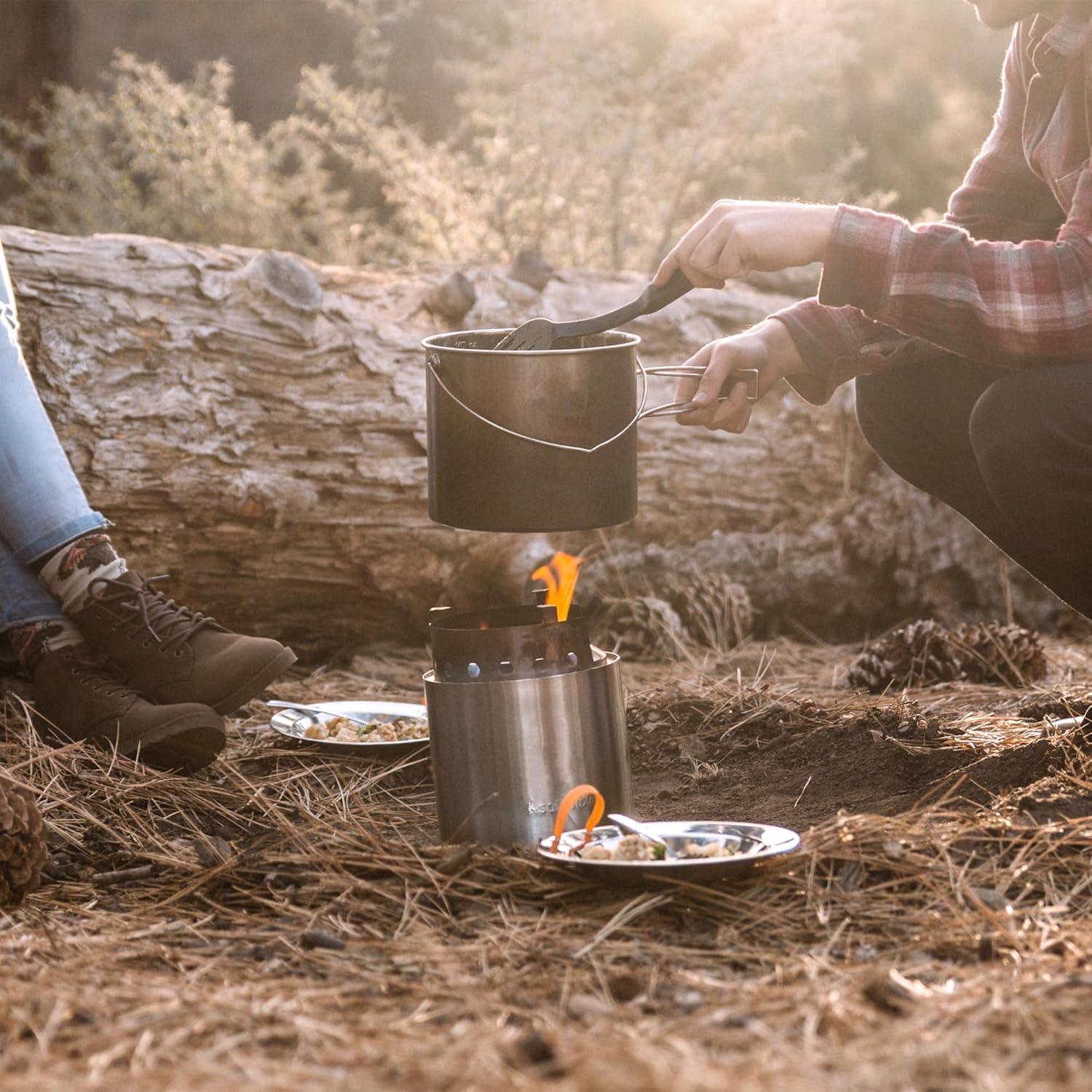 Adaptador de Pellets Solo Stove Campfire - Acero Inoxidable 15.5 cm