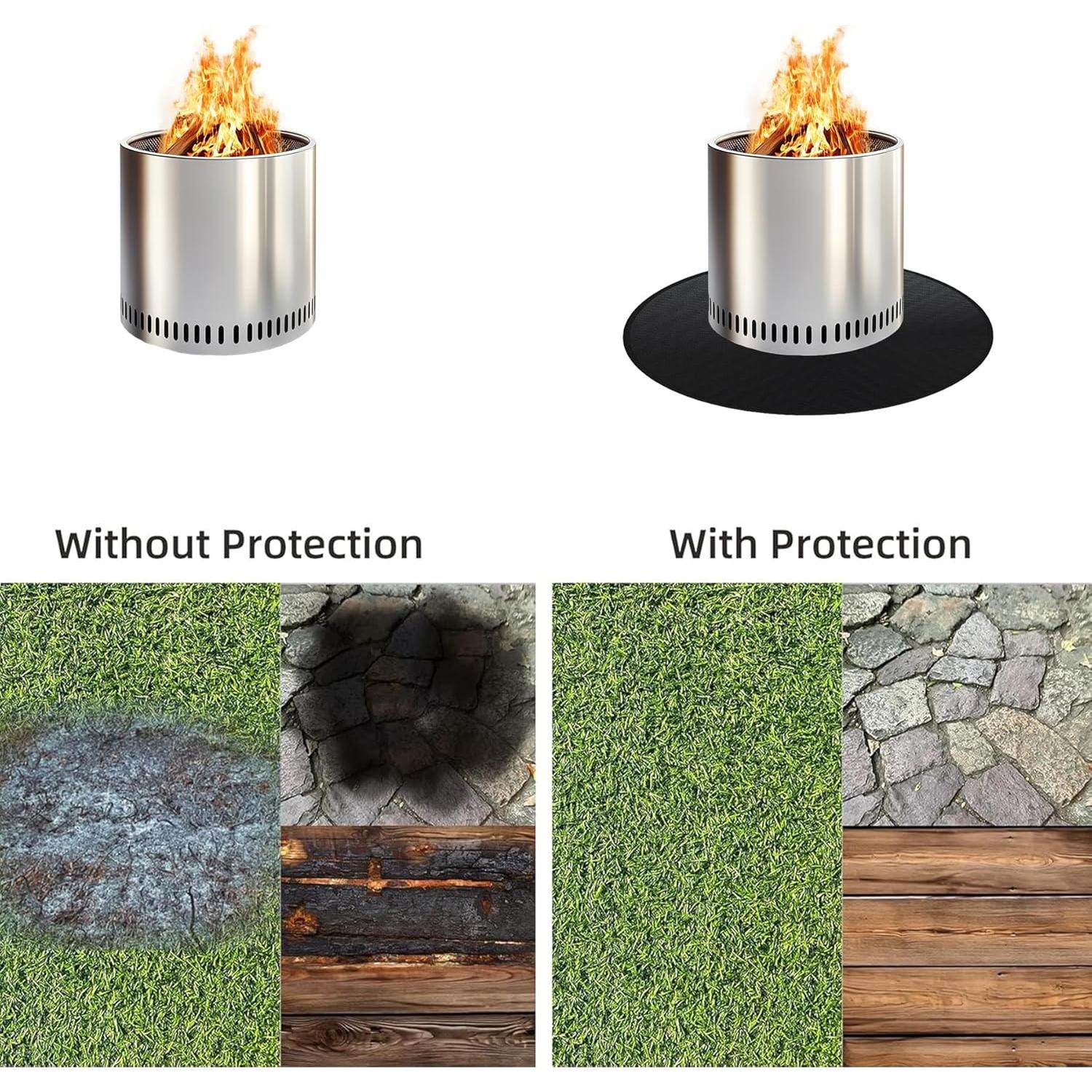 Mat de Fuego Redondo Bummery 96.5 cm para Solo Stove