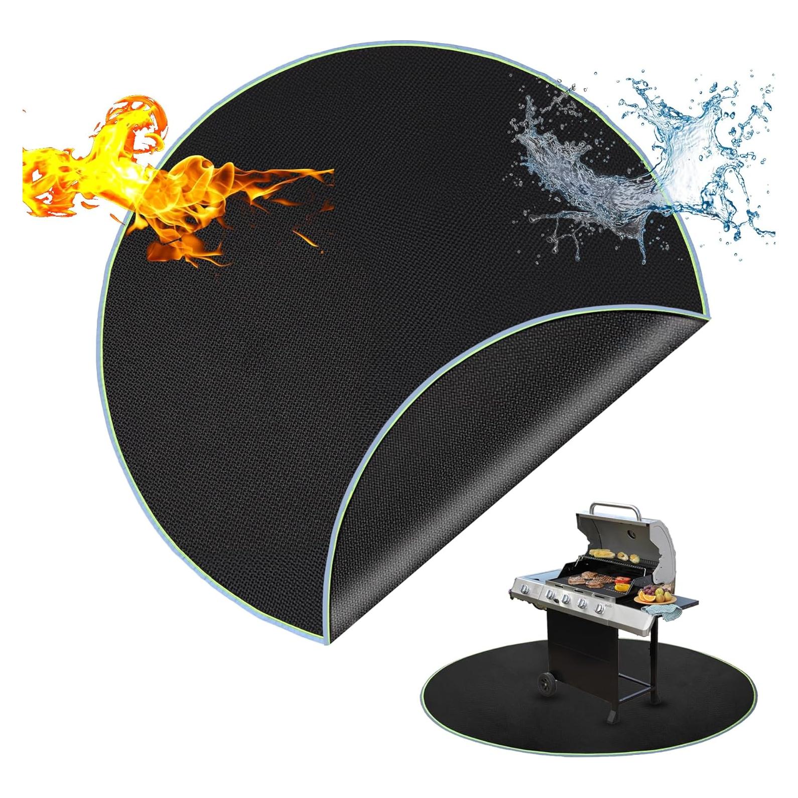 Alfombrilla Antifuego Redonda SLLFLY 91.4 cm para BBQ