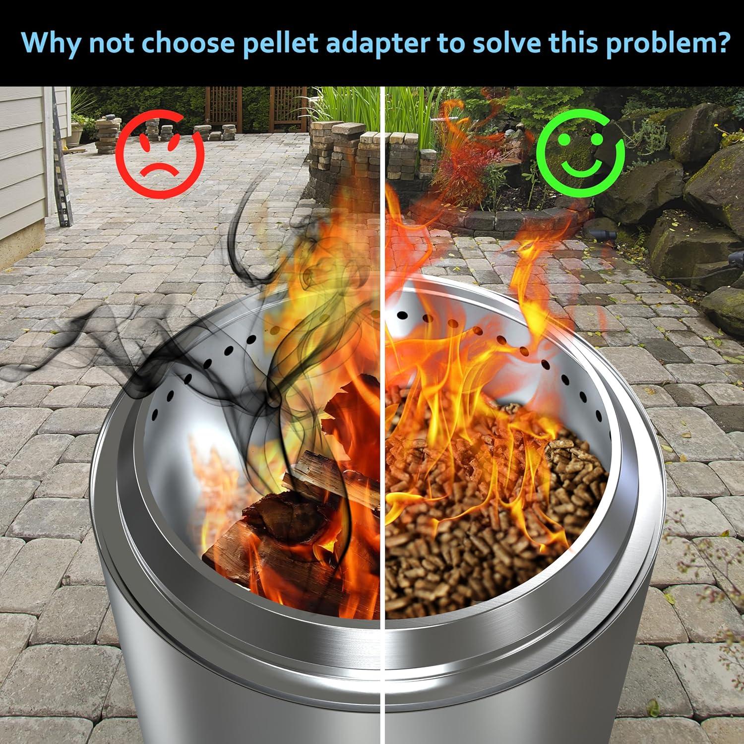 Adaptador de Pellet BBQCuker para Solo Stove Bonfire 2.0