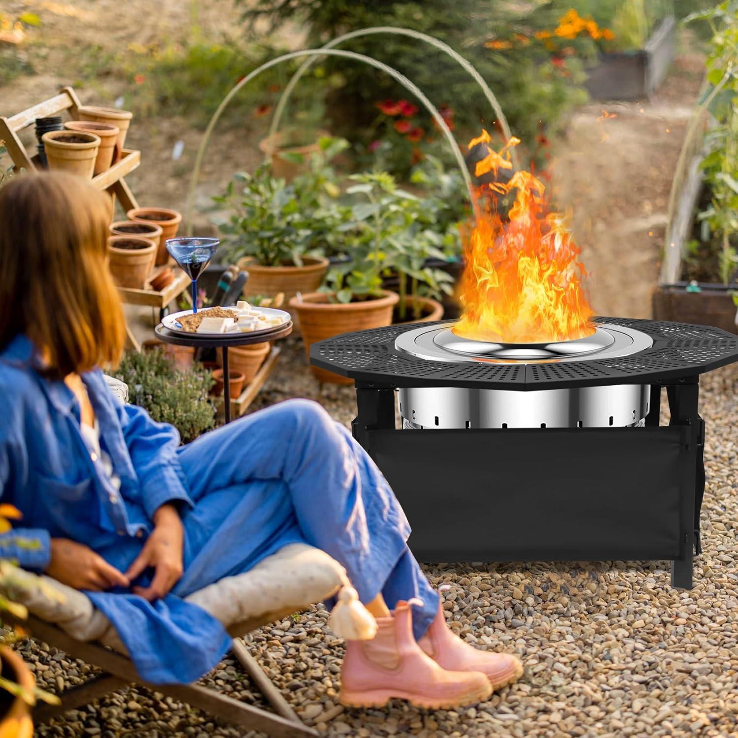 Mesa Rodeo de Fuego 103.5 cm Puzau, Protección 360°