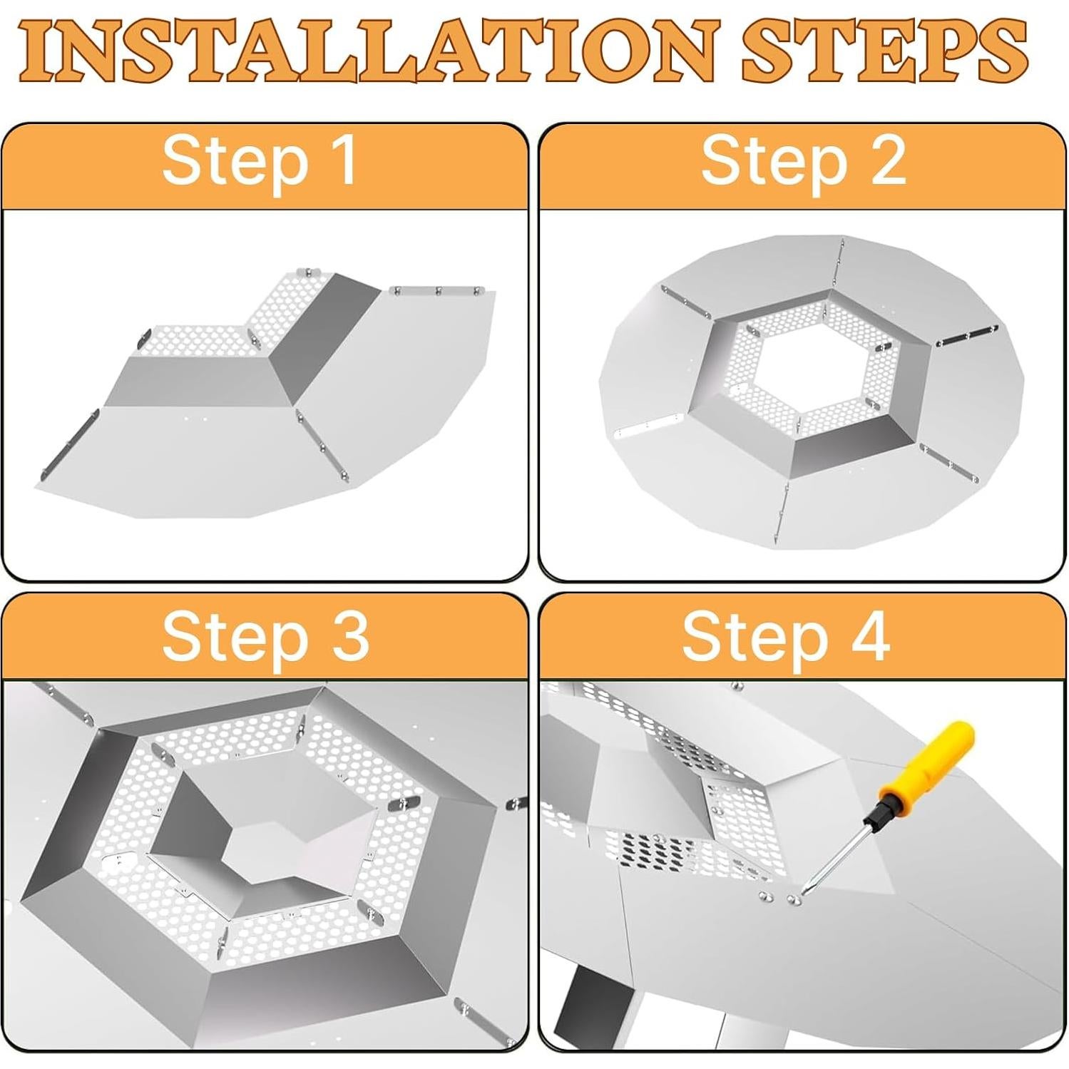 Deflector de Calor CAMUTKRY para Fogata Bonfire 62.5 cm