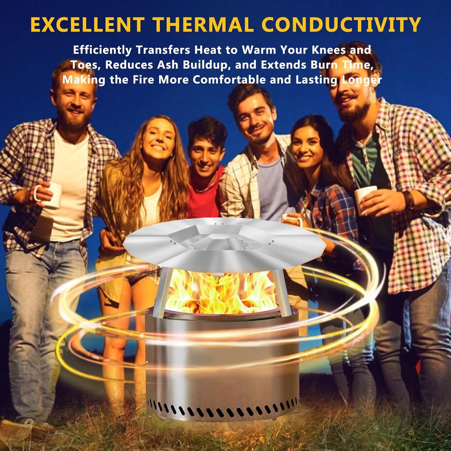 Deflector de Calor CAMUTKRY para Fogata Bonfire 62.5 cm