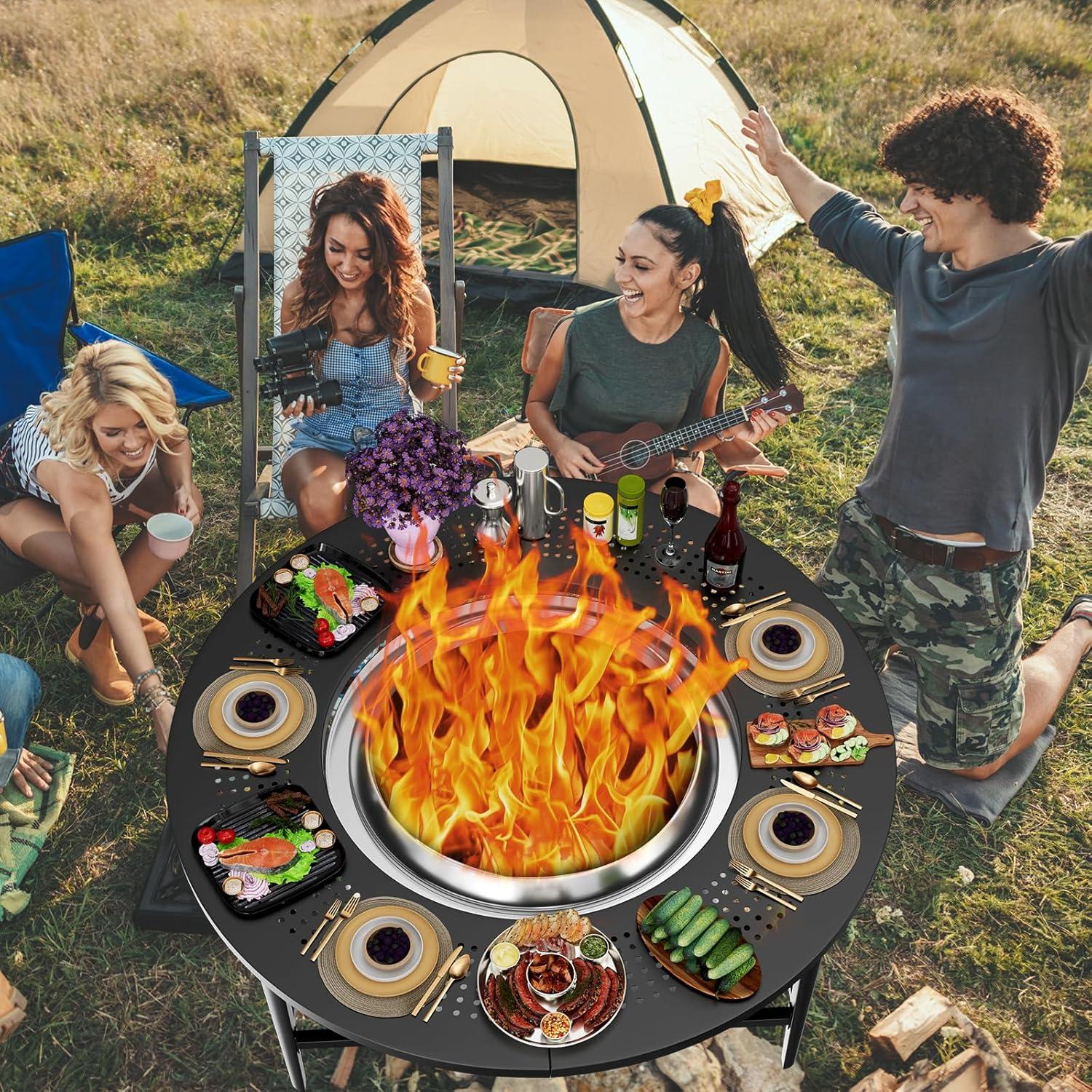 Mesa de Superficie para Fogata Grilleroy 38" para Solo Stove