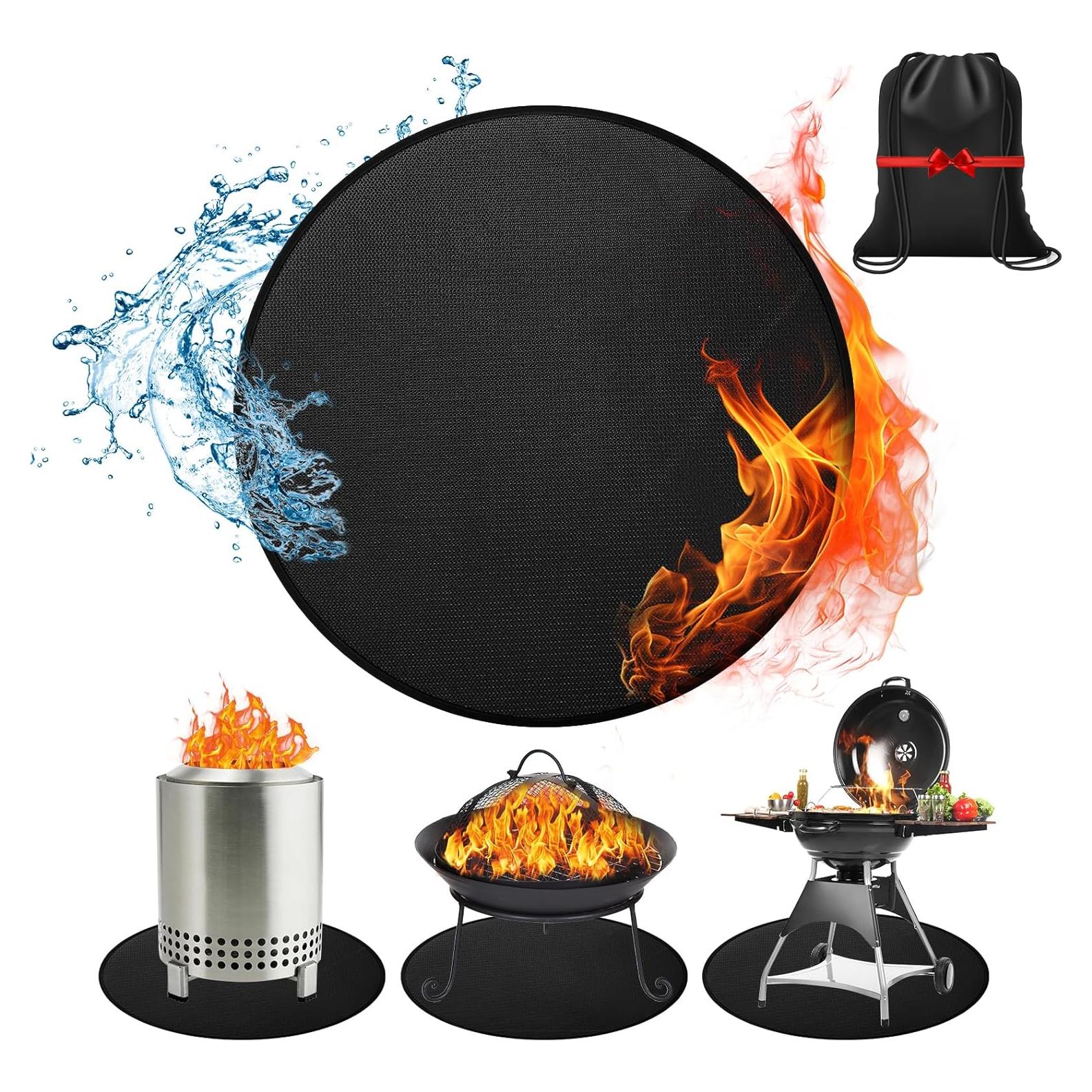 Alfombrilla Redonda 91 cm LOLEDE para Fogata y Parrilla