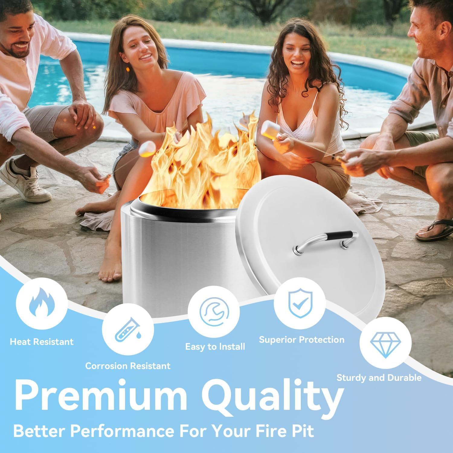 Tapa de Fogata FORYEYC para Solo Stove Bonfire 49.5 cm