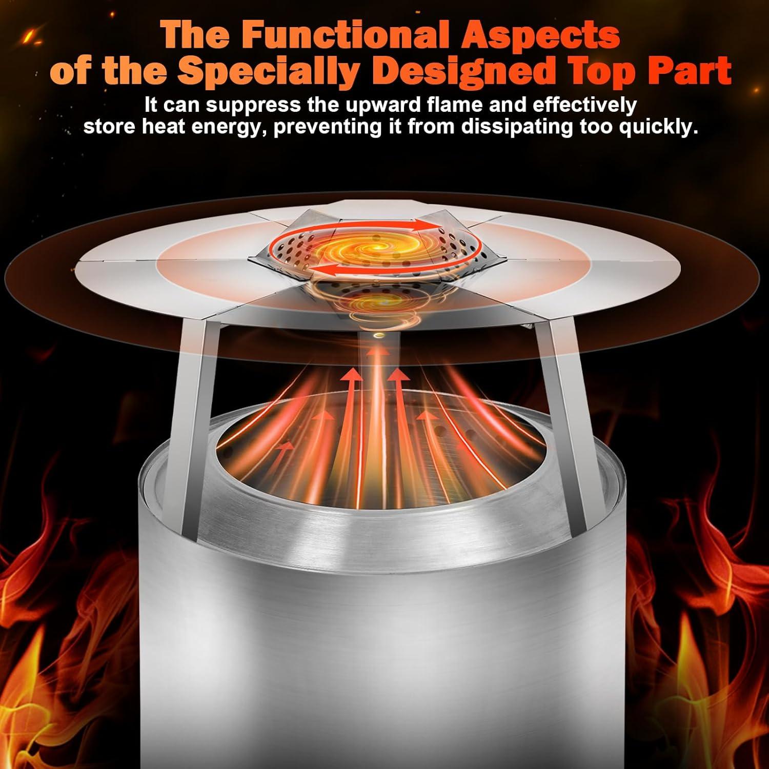 Deflector de Calor Wanchao para Solo Stove Bonfire 49.5 cm