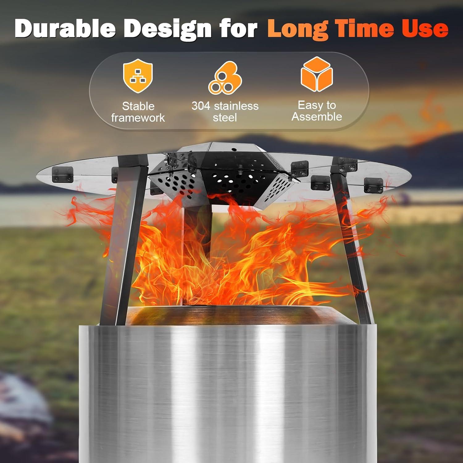 Deflector de Calor Wanchao para Solo Stove Bonfire 49.5 cm