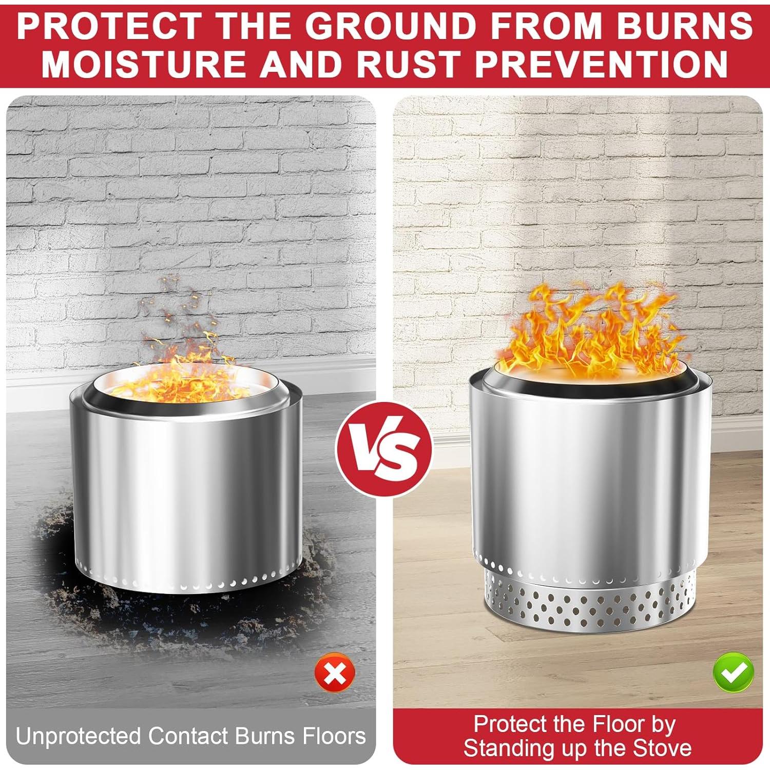 Soporte para Fogata GLOWYE 19.5" (49.53 cm) Acero Inoxidable