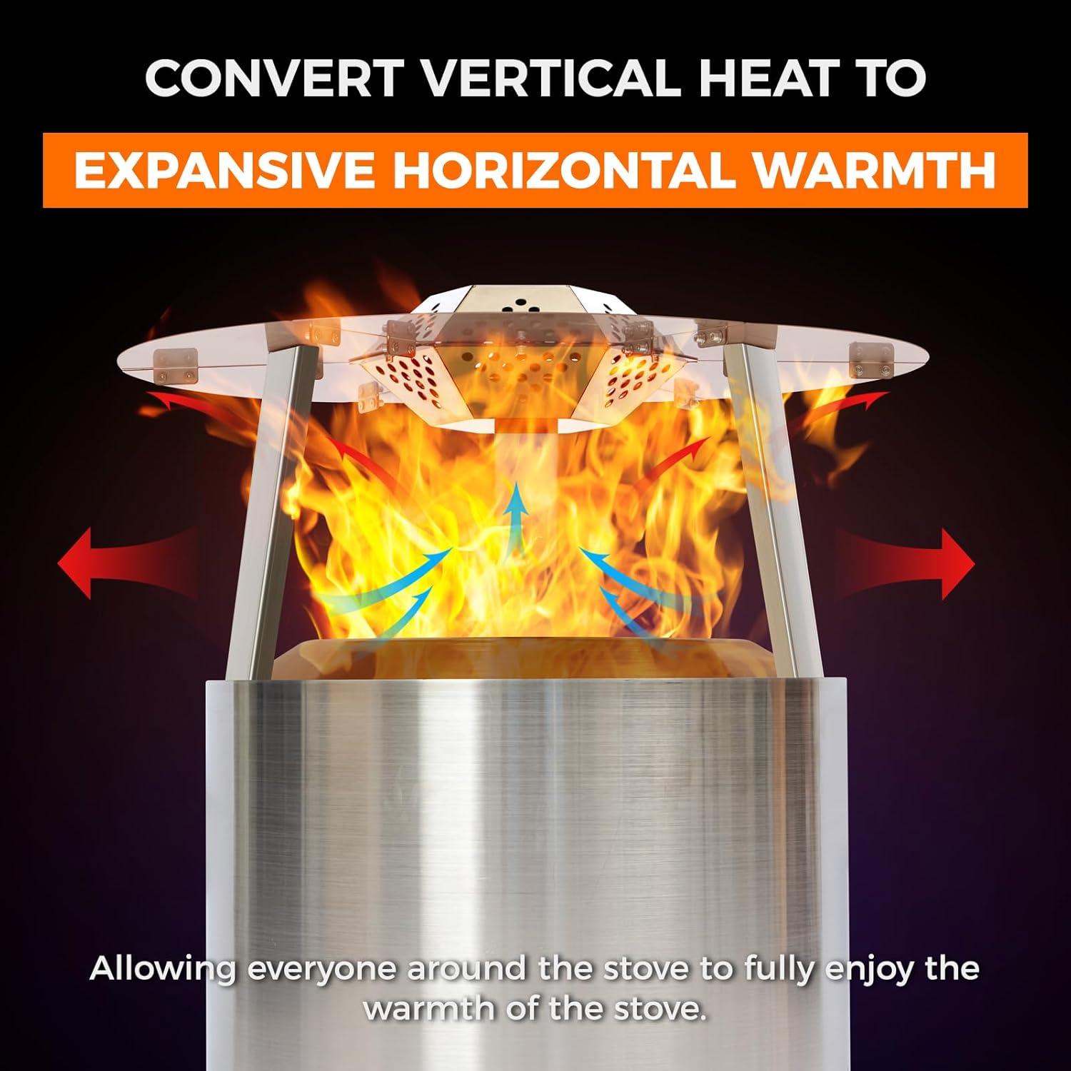 Deflector de Calor Okkbiys para Fogata Bonfire 49.5 cm