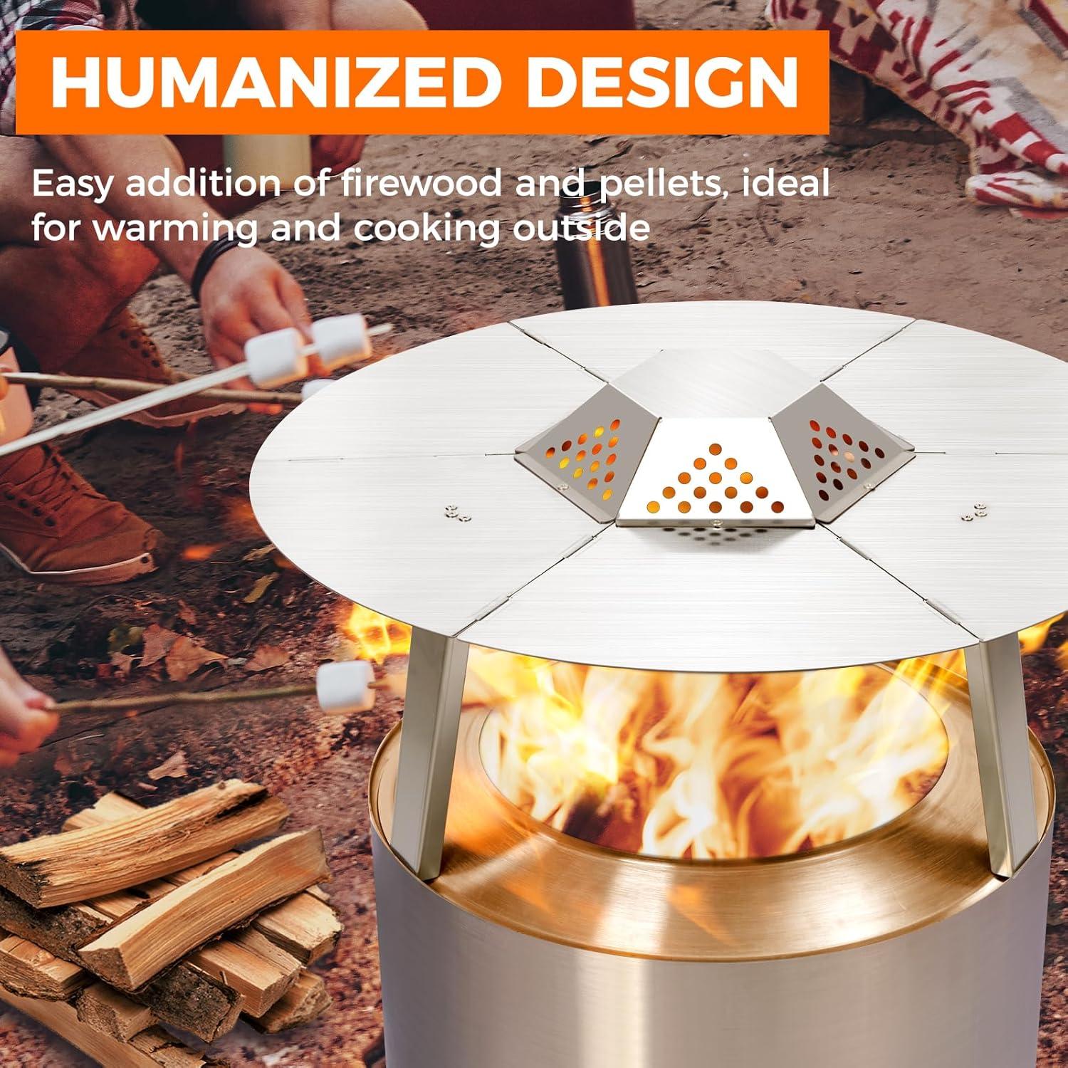 Deflector de Calor Okkbiys para Fogata Bonfire 49.5 cm