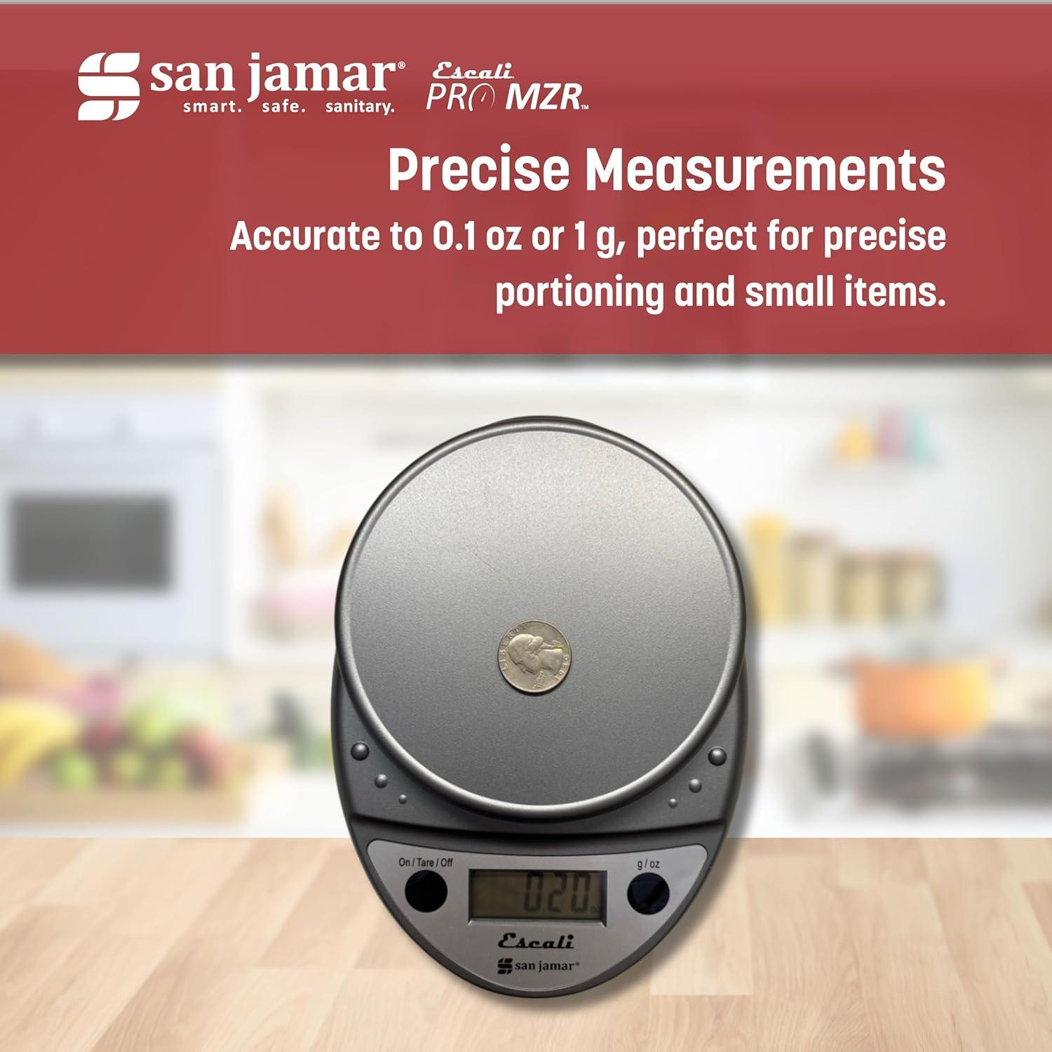 Balanza Digital de Cocina San Jamar SCDG11M 5 kg Precisa