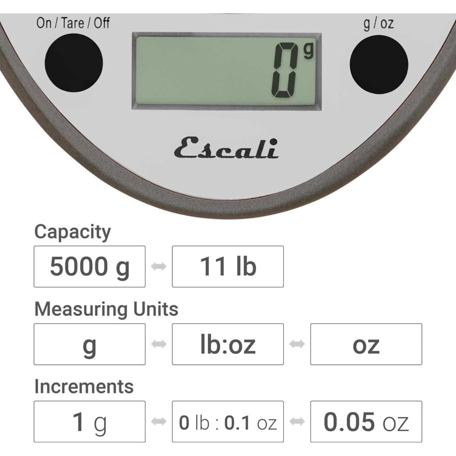 Balanza Digital de Cocina San Jamar SCDG11M 5 kg Precisa