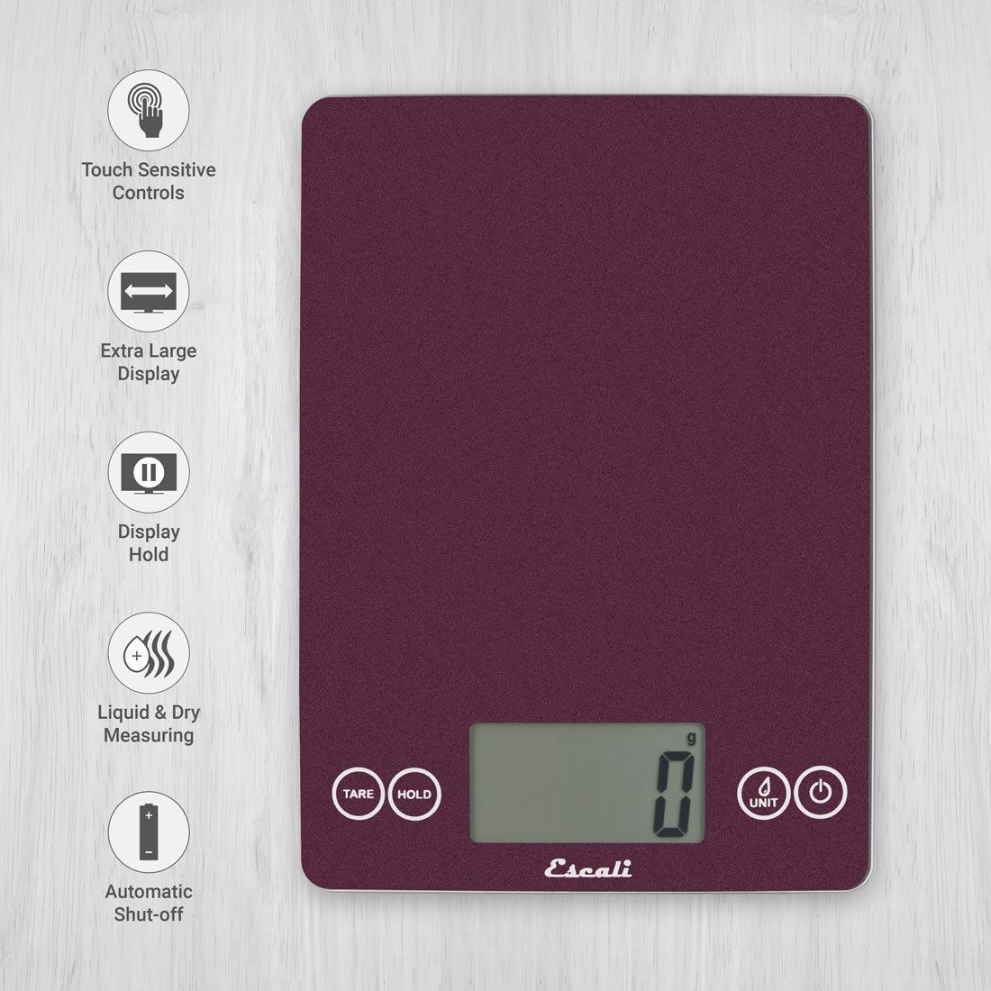 Balanza de Cocina Digital Escali Arti Vidrio 6.8 kg