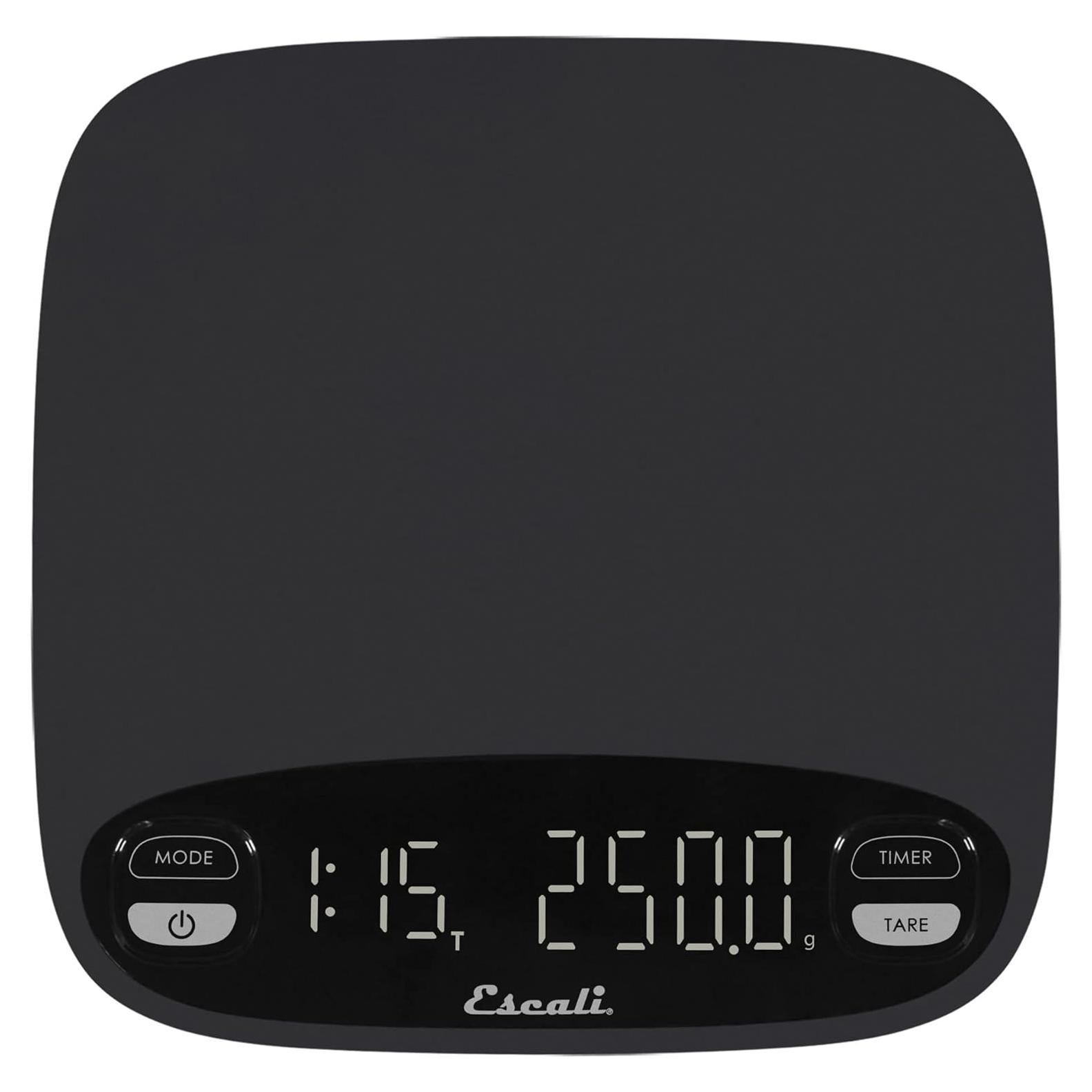 Balanza de Café Escali Versi 3000g Recargable LED Negra