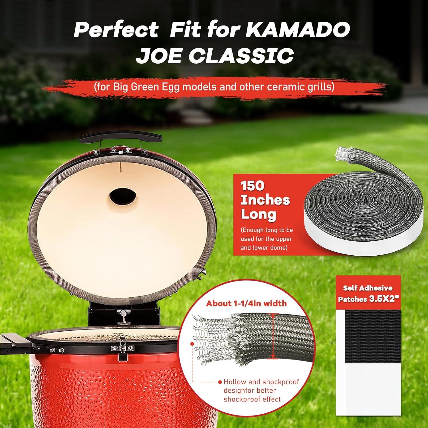 Kit Junta Malla Metálica REEPLAR 150" (381 cm) para Kamado Joe