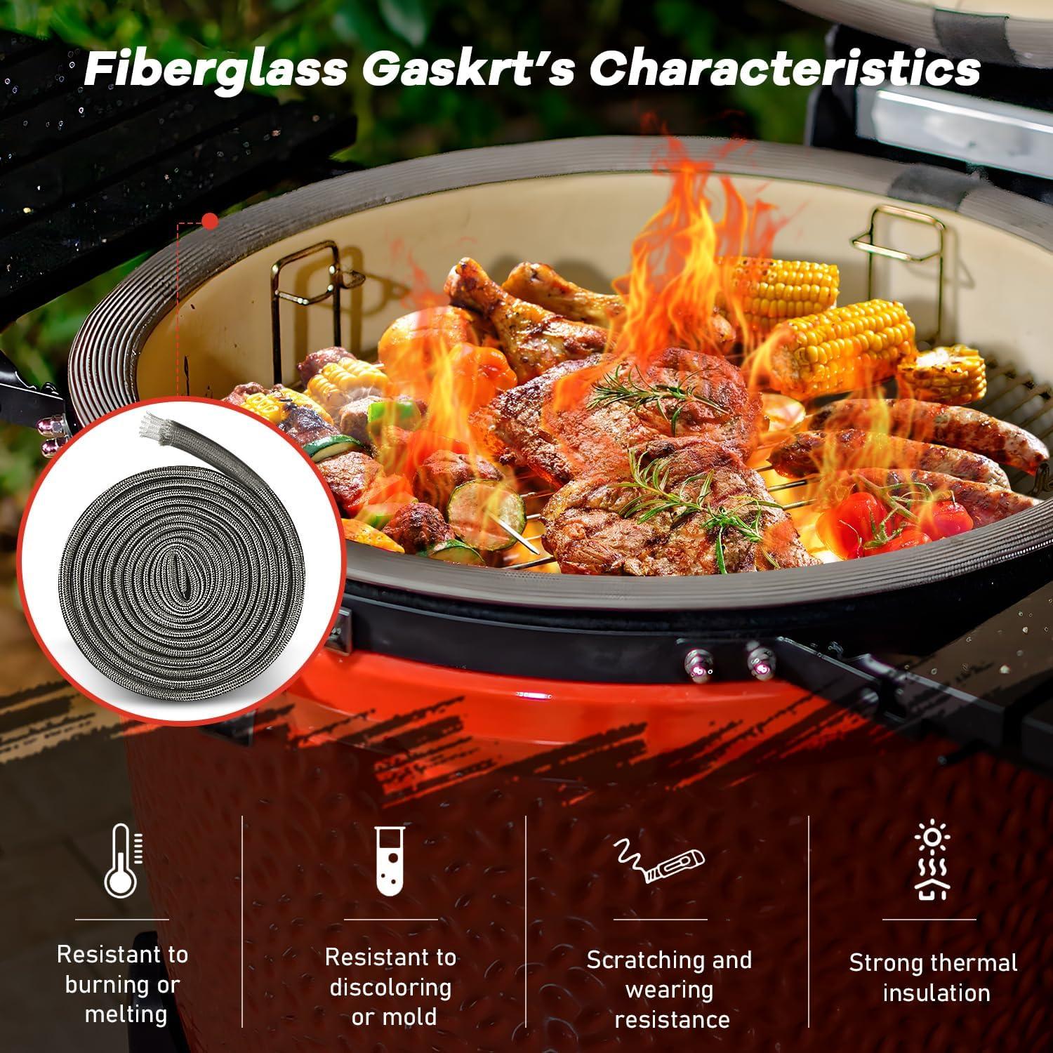 Kit Junta Malla Metálica REEPLAR 150" (381 cm) para Kamado Joe