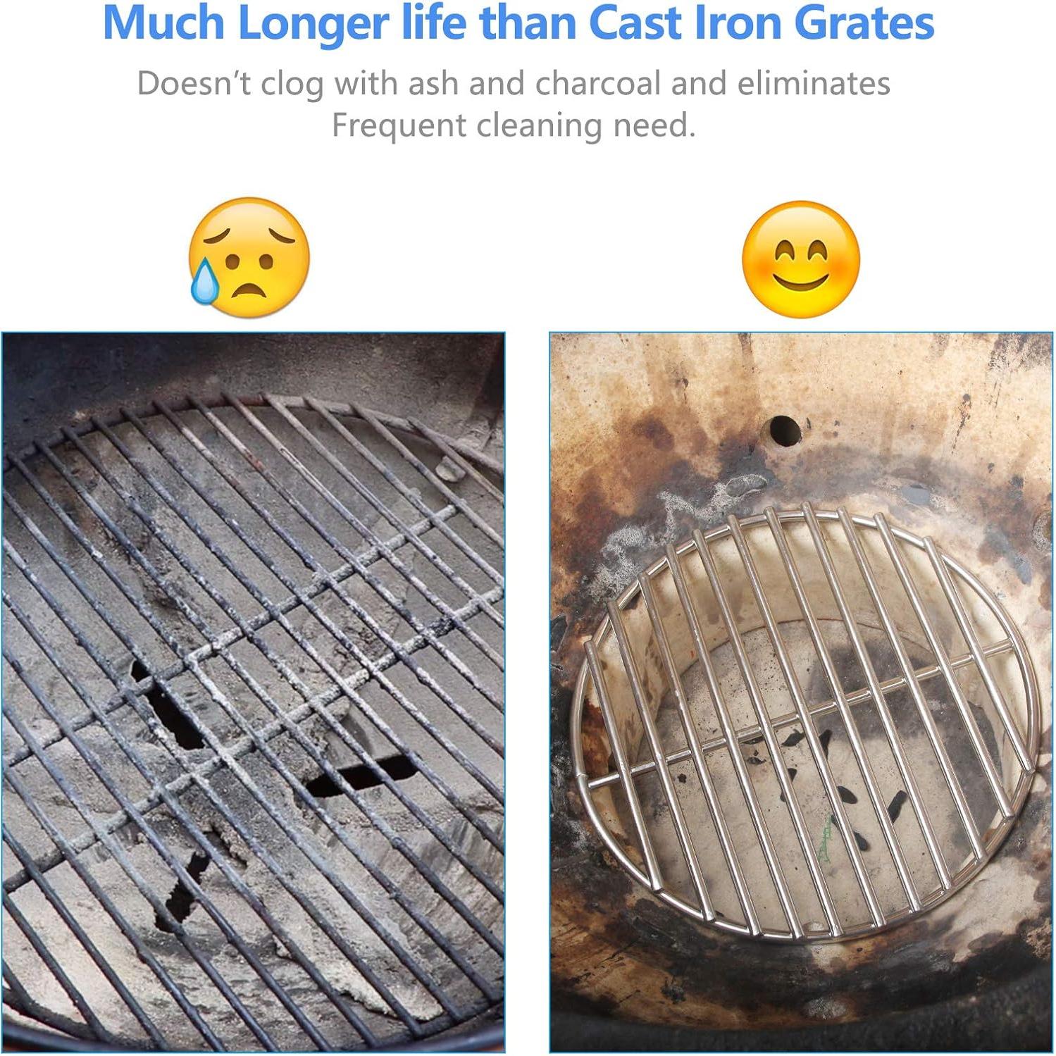 Parrilla de Carbón KAMaster 23 cm Acero Inoxidable Resistente