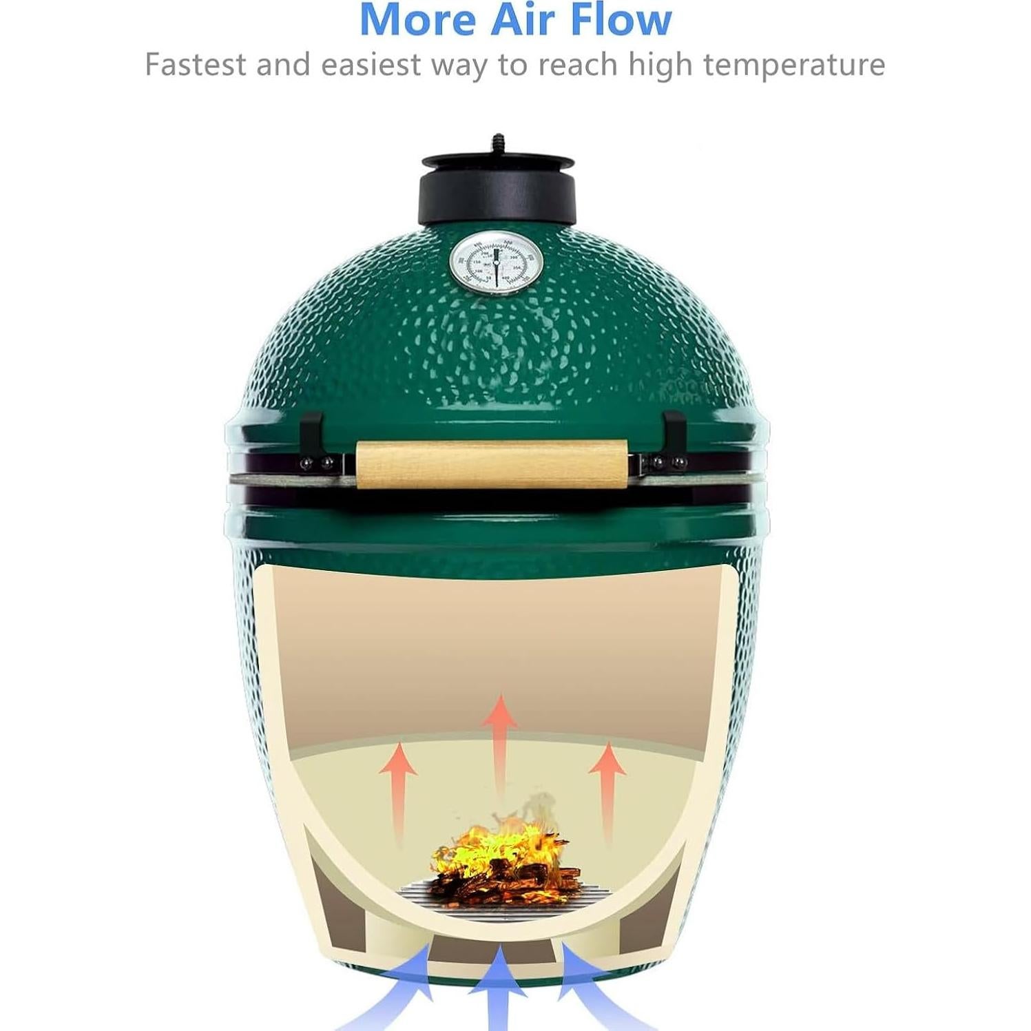 Parrilla de Carbón KAMaster 23 cm Acero Inoxidable Resistente