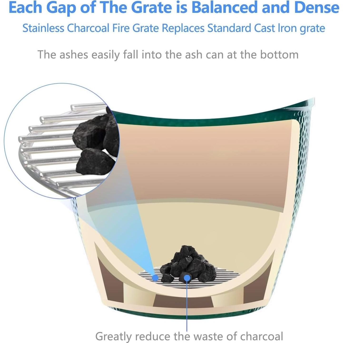 Parrilla de Carbón KAMaster 23 cm Acero Inoxidable Resistente