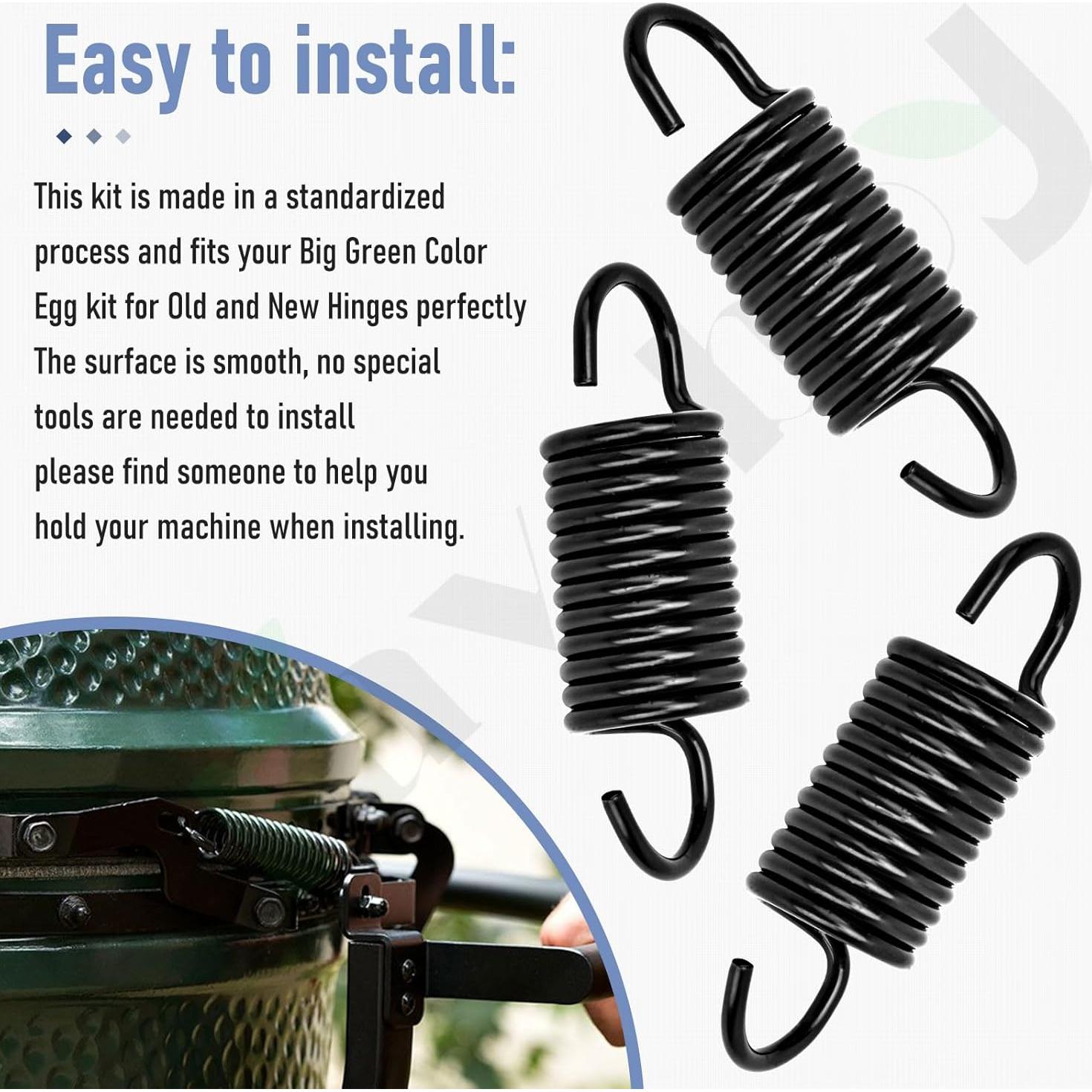 Resortes de Bisagra Braveboy para Big Green Egg - 4 Piezas