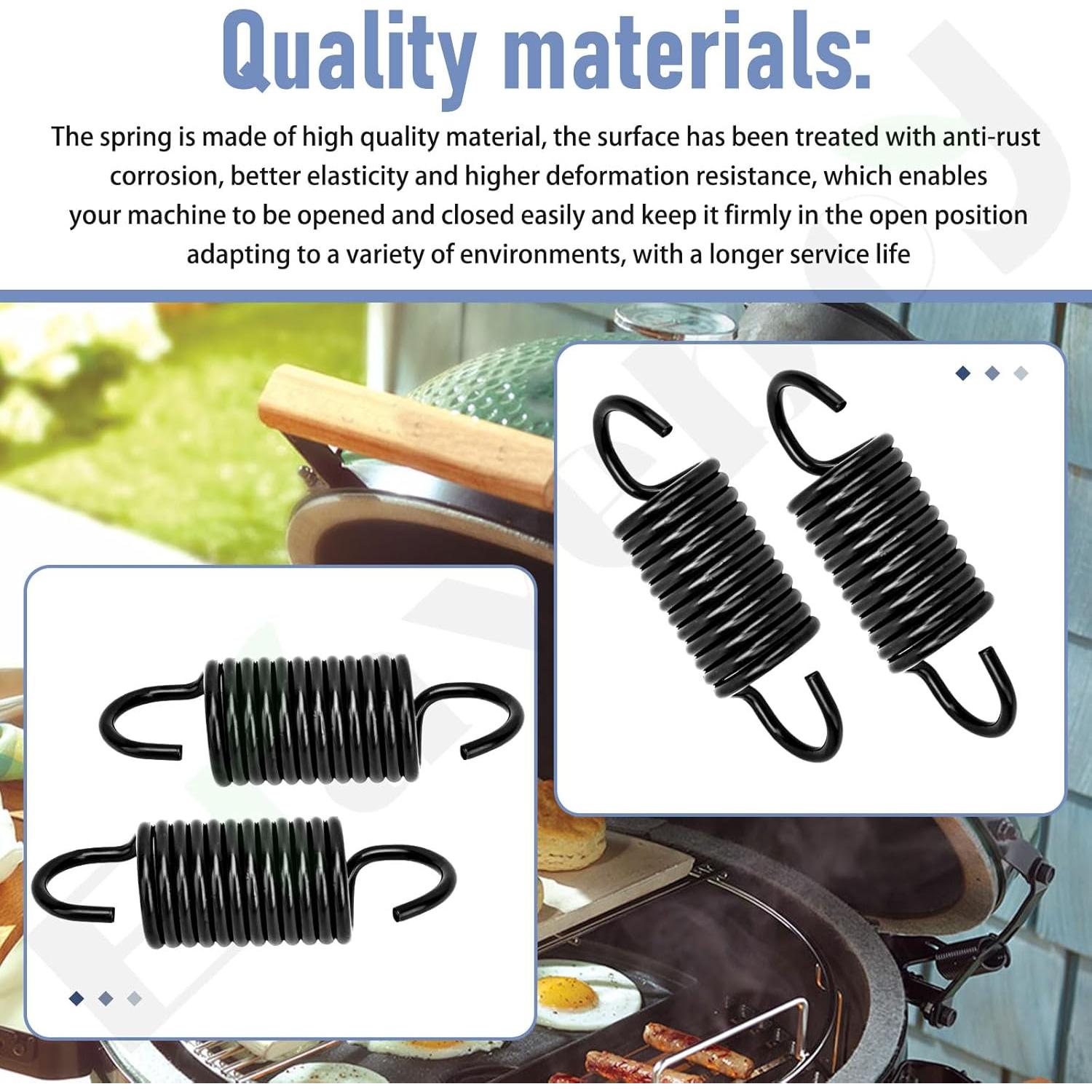 Resortes de Bisagra Braveboy para Big Green Egg - 4 Piezas