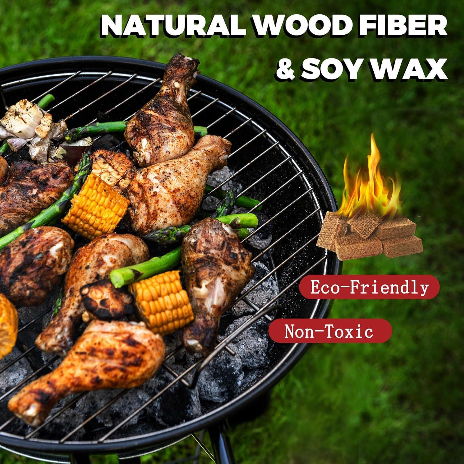 Encendedores de Fuego KAMaster 144 Piezas Naturales Impermeables