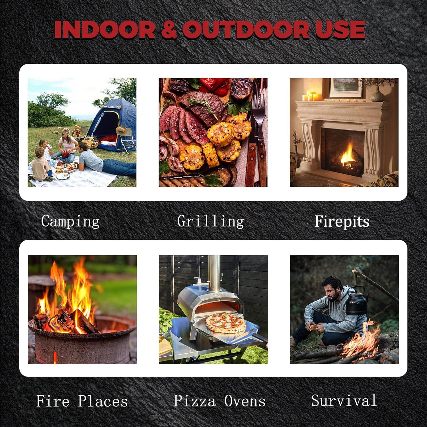 Encendedores de Fuego KAMaster 144 Piezas Naturales Impermeables