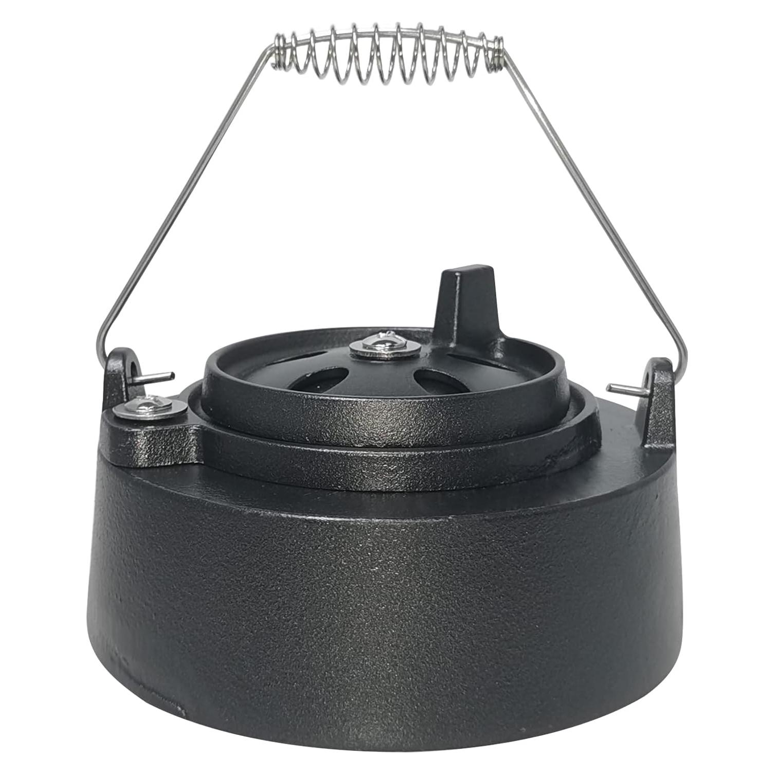 Cast Iron Cap for Big Green Egg Dual Function Metal Top, Daisy Wheel Chimney Cap for M/L/XL/XXL Big Green Egg Accessories Replacement