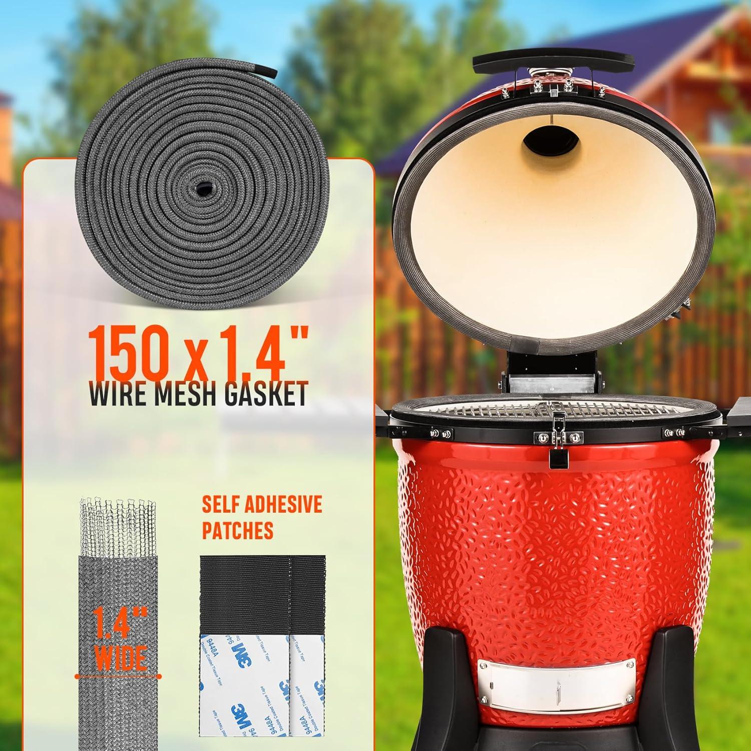 Kit Junta de Malla de Alambre Onlyfire para Kamado Joe Classic 381 cm