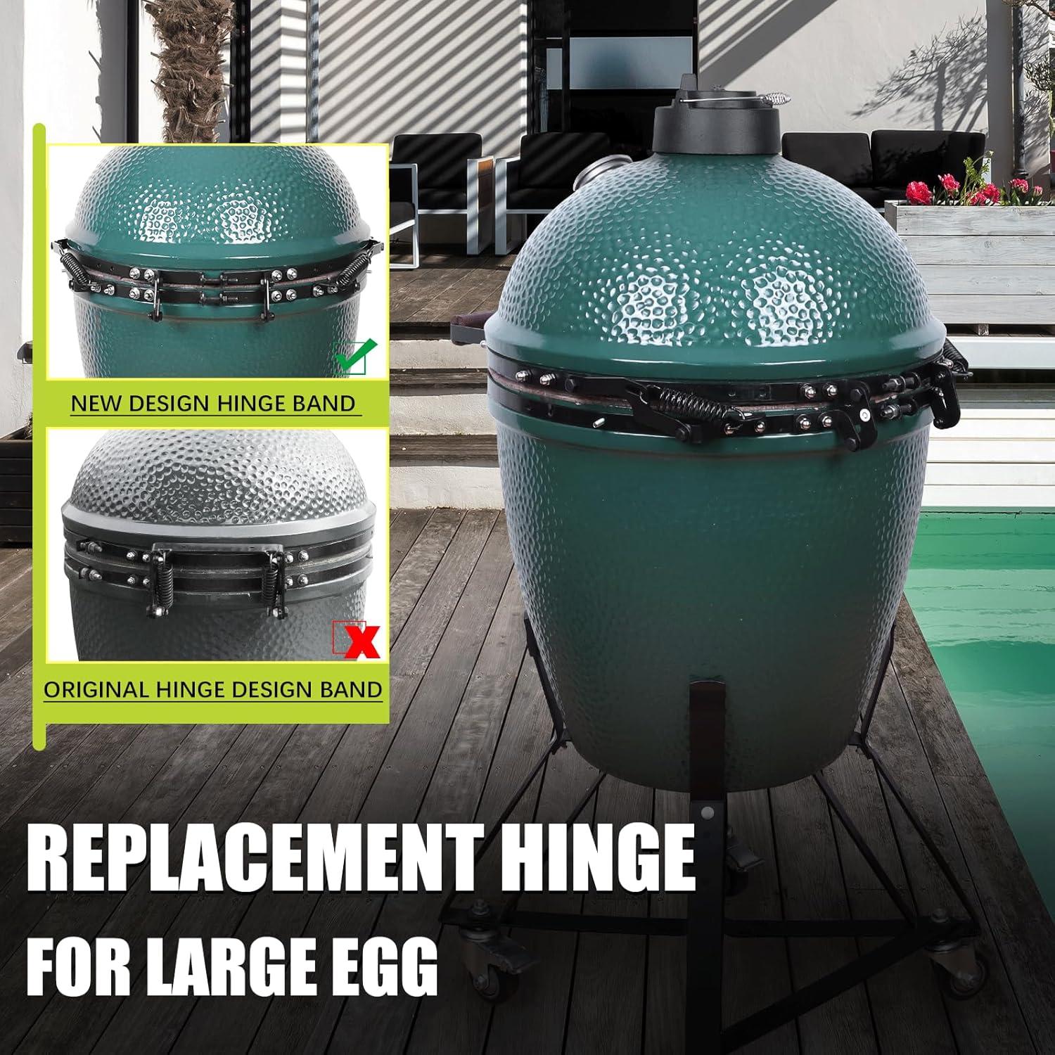 Ensamblaje de Bisagra OLAMO para Large Green Egg - Kit Completo