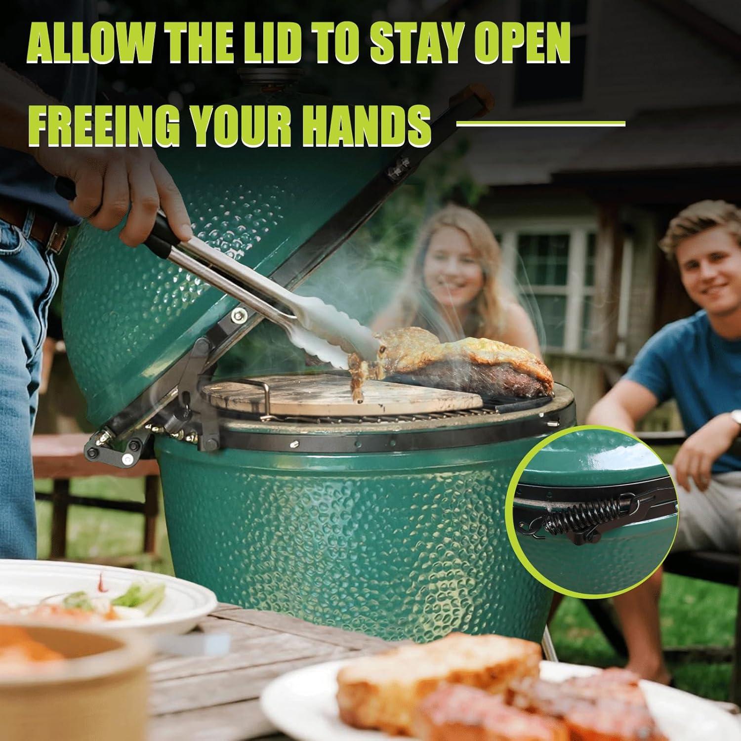 Ensamblaje de Bisagra OLAMO para Large Green Egg - Kit Completo