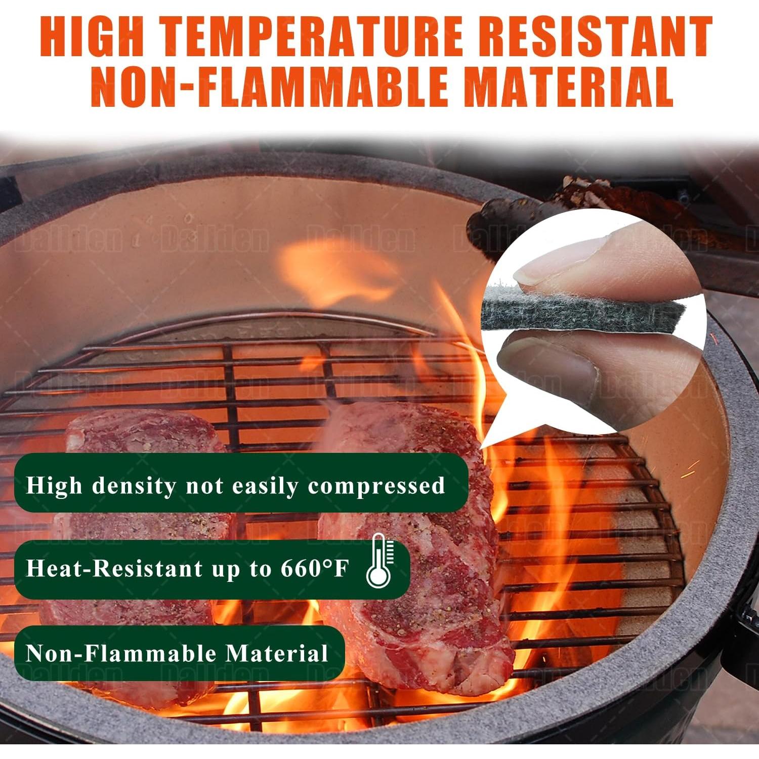 Junta de Parrilla Autoadhesiva Dallden para Big Green Egg L/XL/XXL