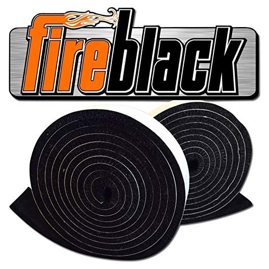 Junta Autoadhesiva FireBlack 125 Negra para Ahumador 15 pies