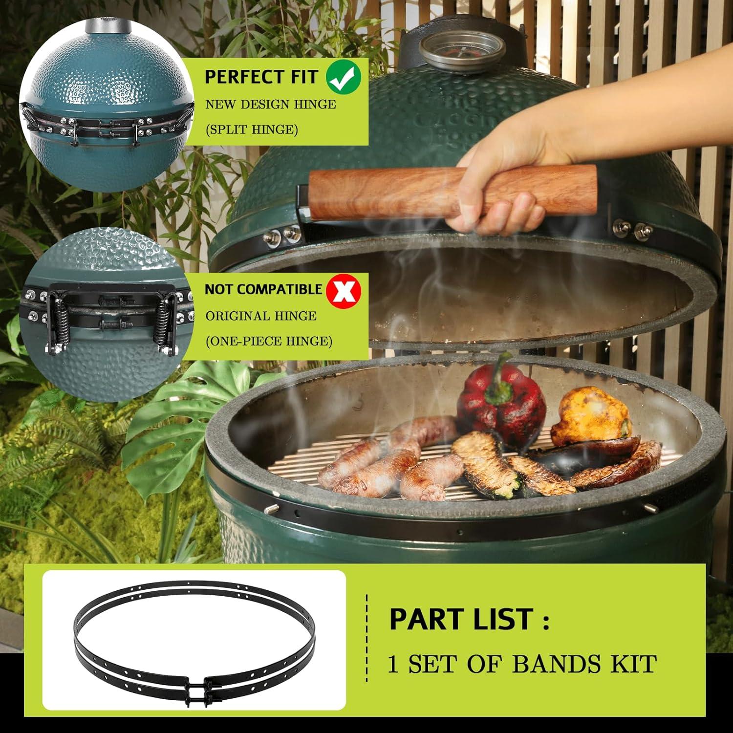 Banda de Bisagra de Reemplazo OLAMO para Parrilla Large Green Egg