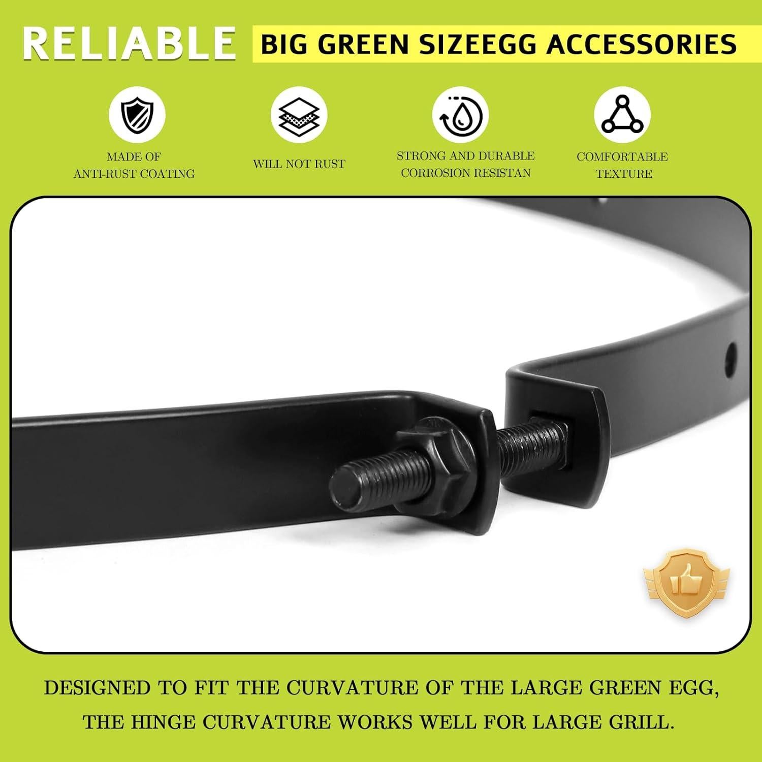 Banda de Bisagra de Reemplazo OLAMO para Parrilla Large Green Egg