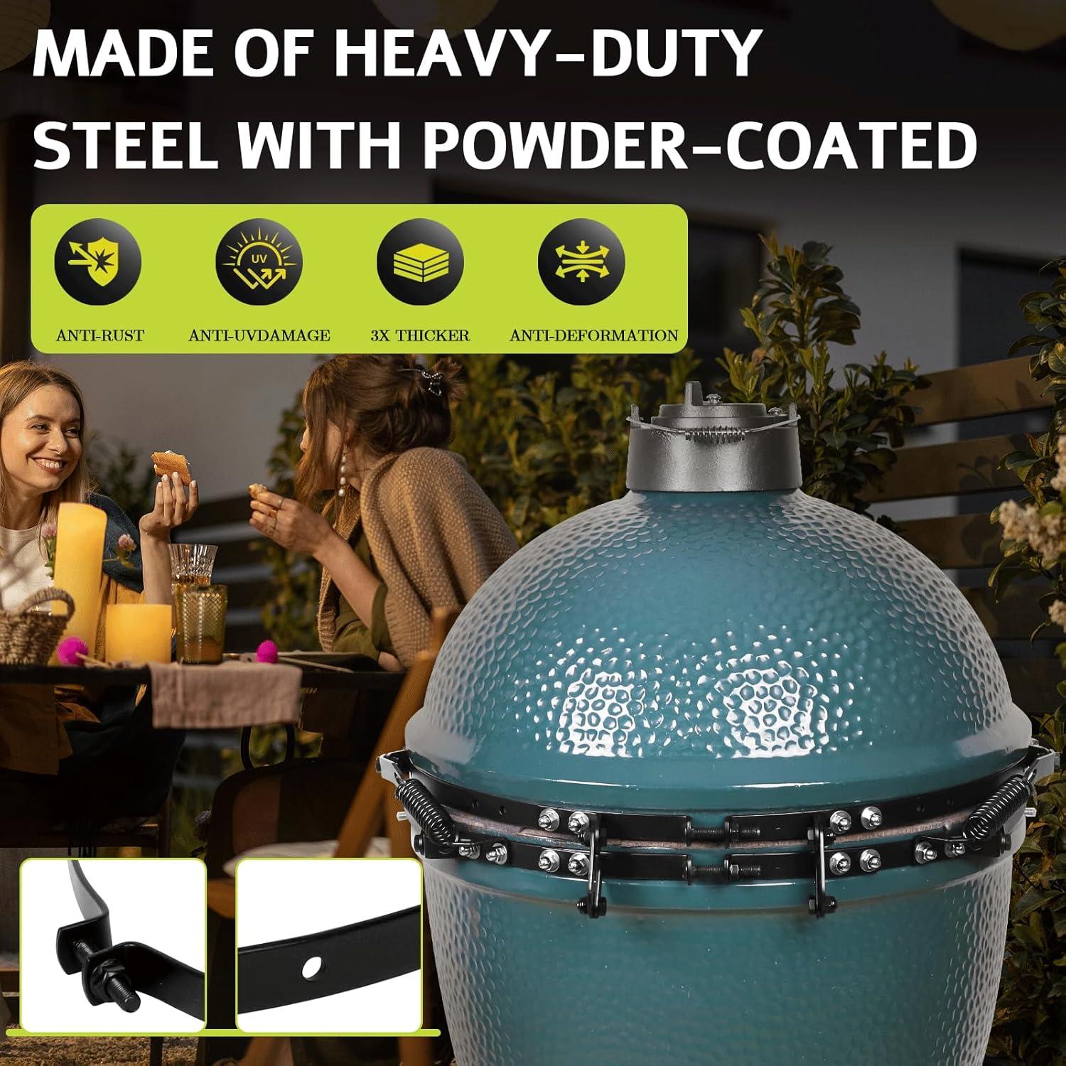 Banda de Bisagra de Reemplazo OLAMO para Parrilla Large Green Egg